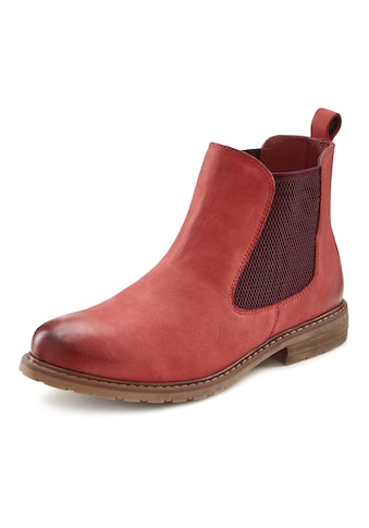LASCANA Stiefelette, Chelsea-Boots aus Leder mit bequemer Laufsohle kaufen