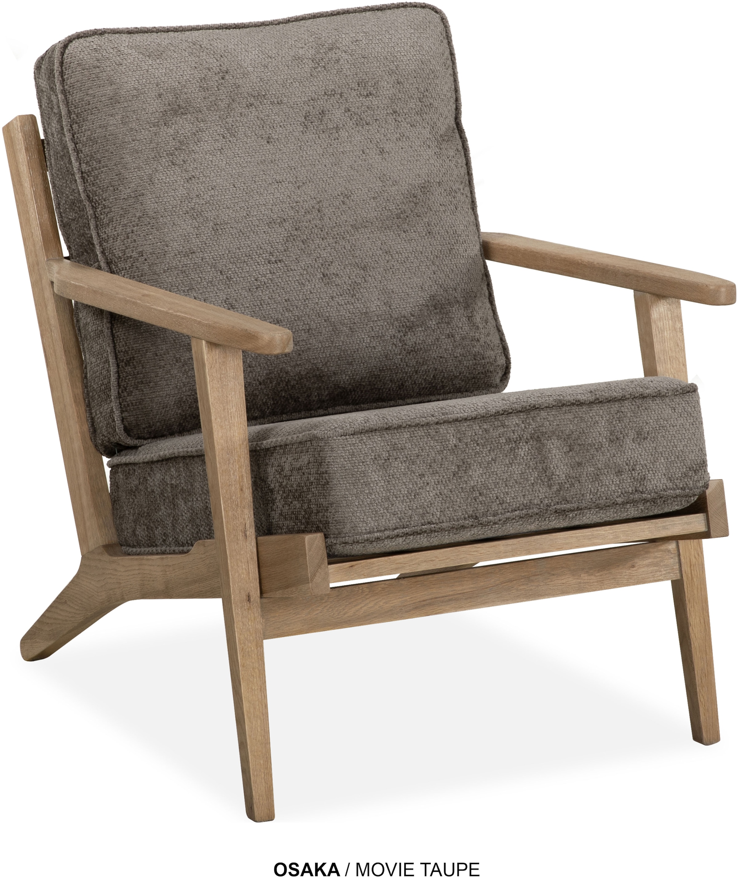OMG Design Sessel »Osaka« 2 Stk. tlg. Retrostuhl, massivholz Frame