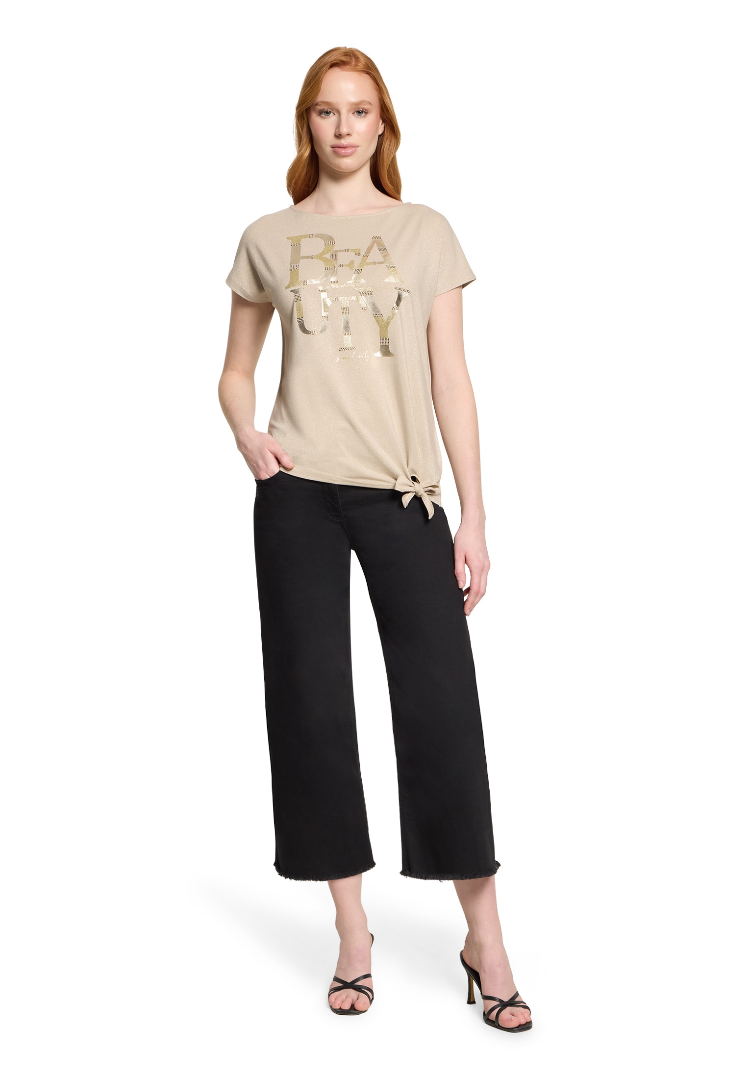 Betty Barclay Kurzarmshirt »Halbarm-Shirt mit Schleifenknoten«