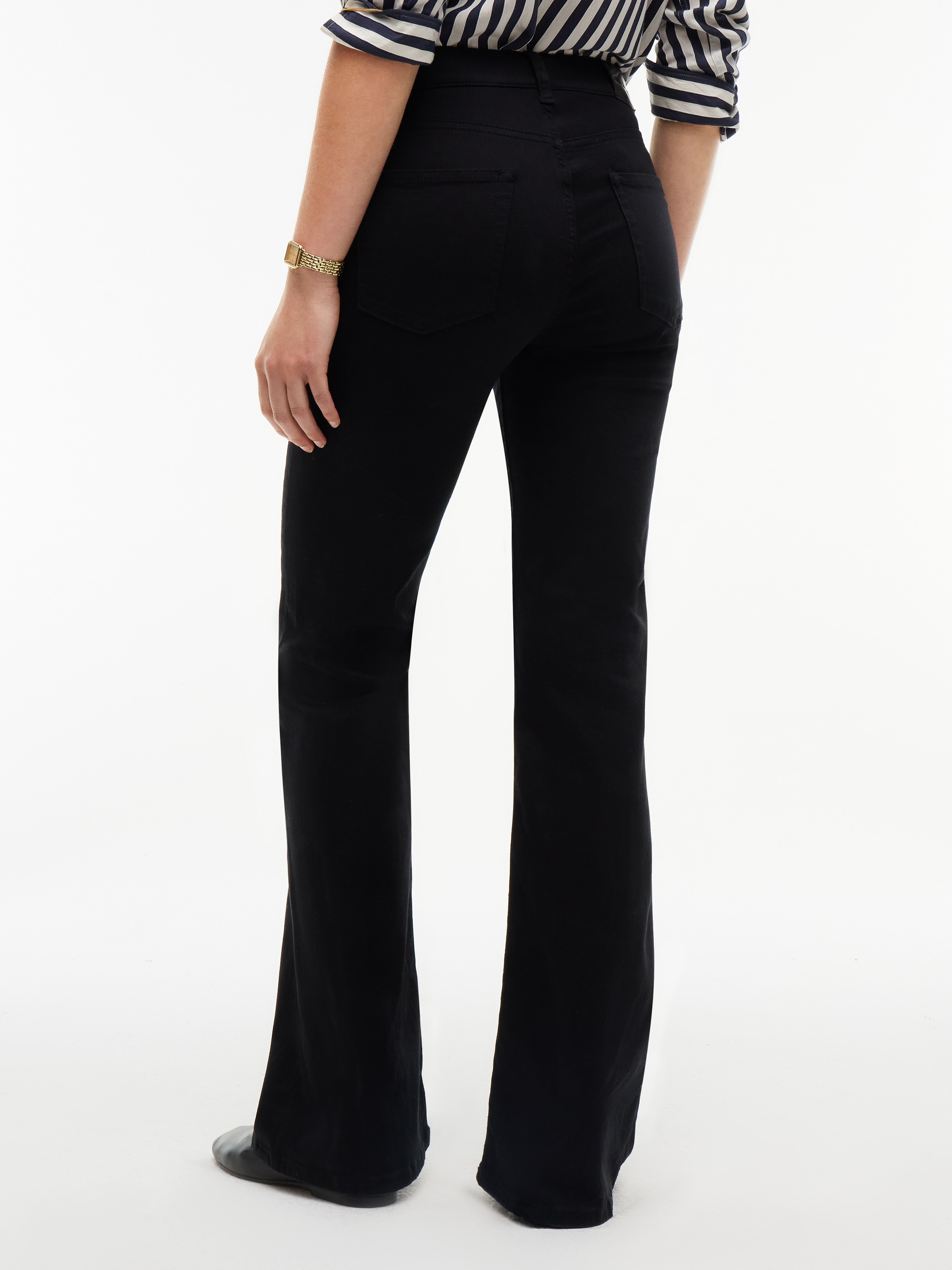 Tommy Hilfiger Bootcut-Jeans »LUNA MID RISE FLARE STAY BLACK« Baumwollmischung, in ausgestellter Form, mid waist