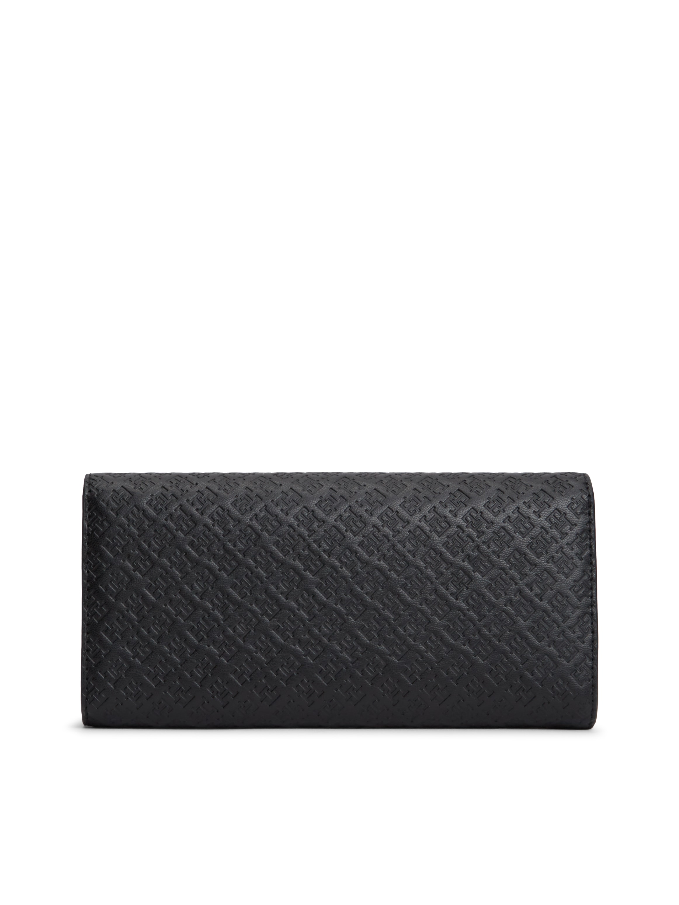 Tommy Hilfiger Geldbörse »TH ICON LRG FLAP WALLET MONO« Damen Geldbeutel, Portemonnaie mit TH-Schmucklogo