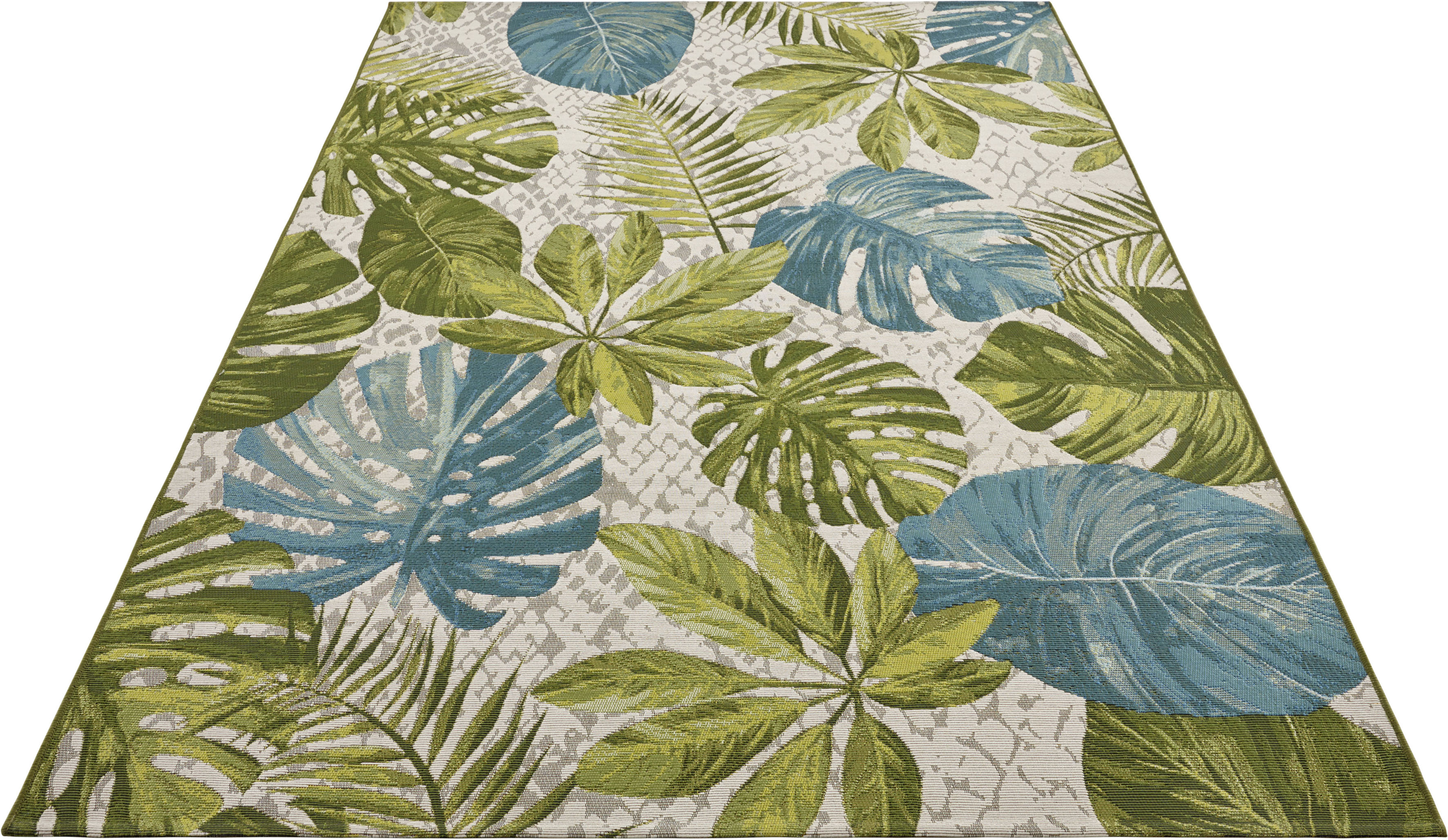 Outdoorteppich »Tropical Leaves«, rechteckig, strapazierfähig, robust, pflegeleicht,...