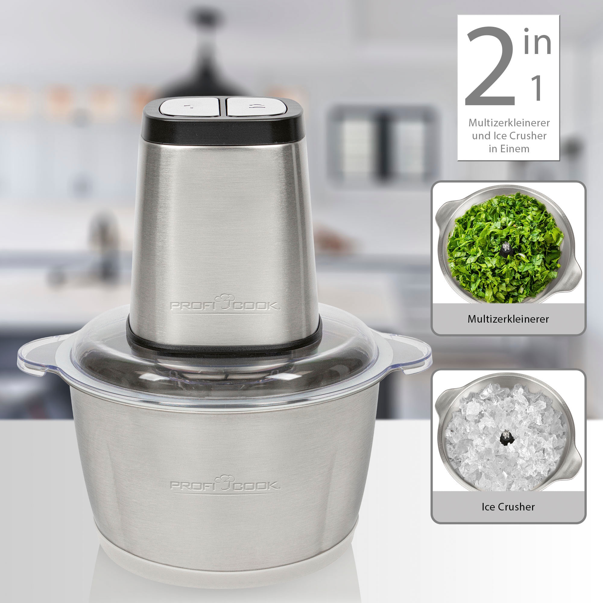 ProfiCook Zerkleinerer »PC-MZ 1227 inox«, 500 W