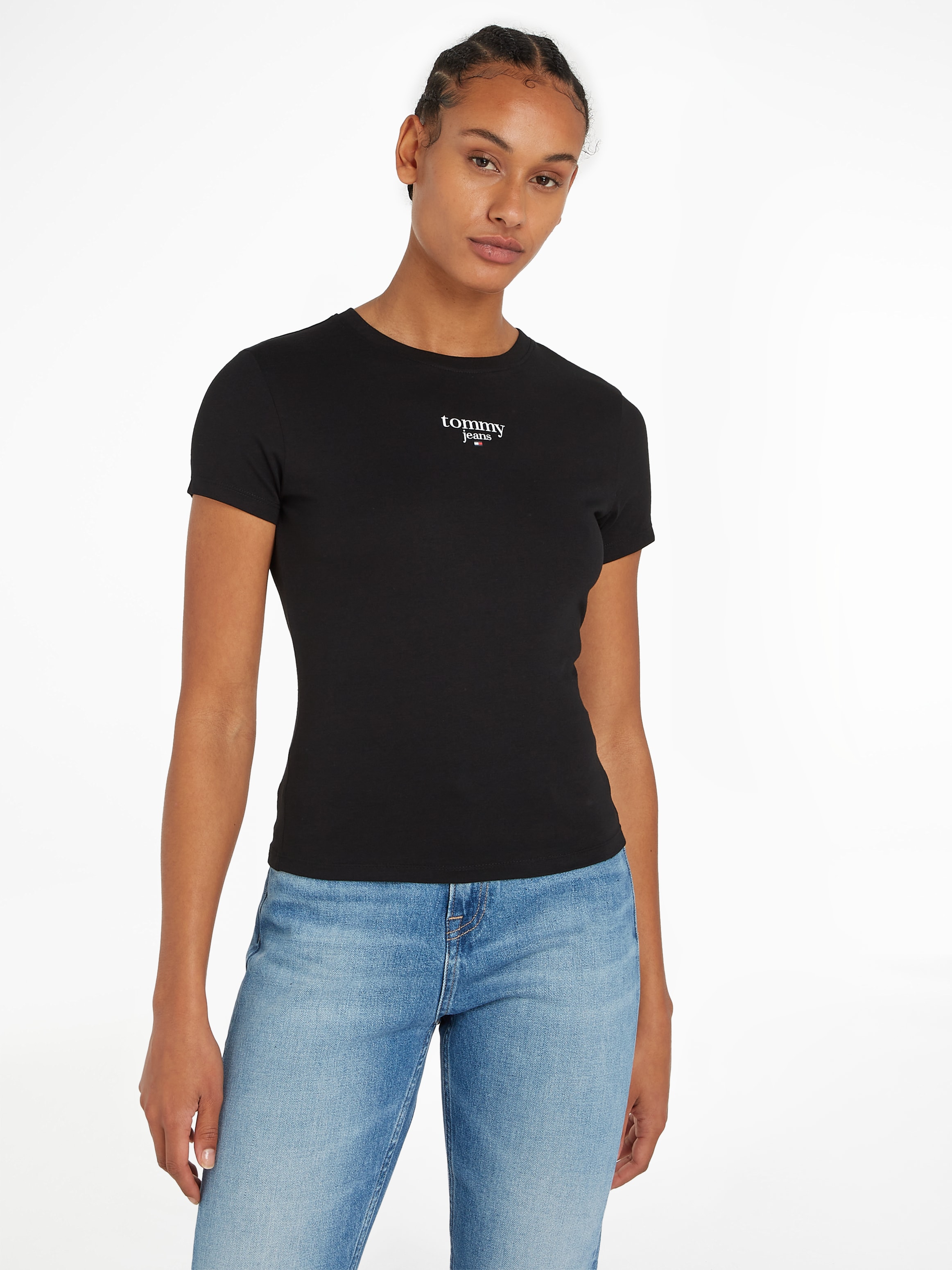 T-Shirt »TJW SLIM ESSENTIAL LOGO 1 SS EXT«, Große Größen