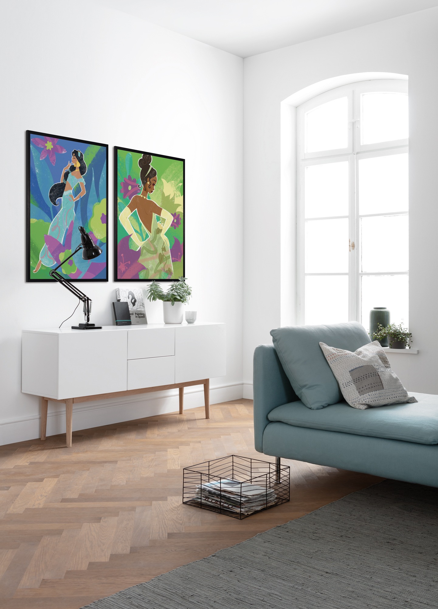 Komar Wandbild »Disney Princess Jasmine in Blue«, Disney, (Set, 1 St.), 30 x 40 cm (Breite x Höhe) - Kinderzimmer, Dekoration