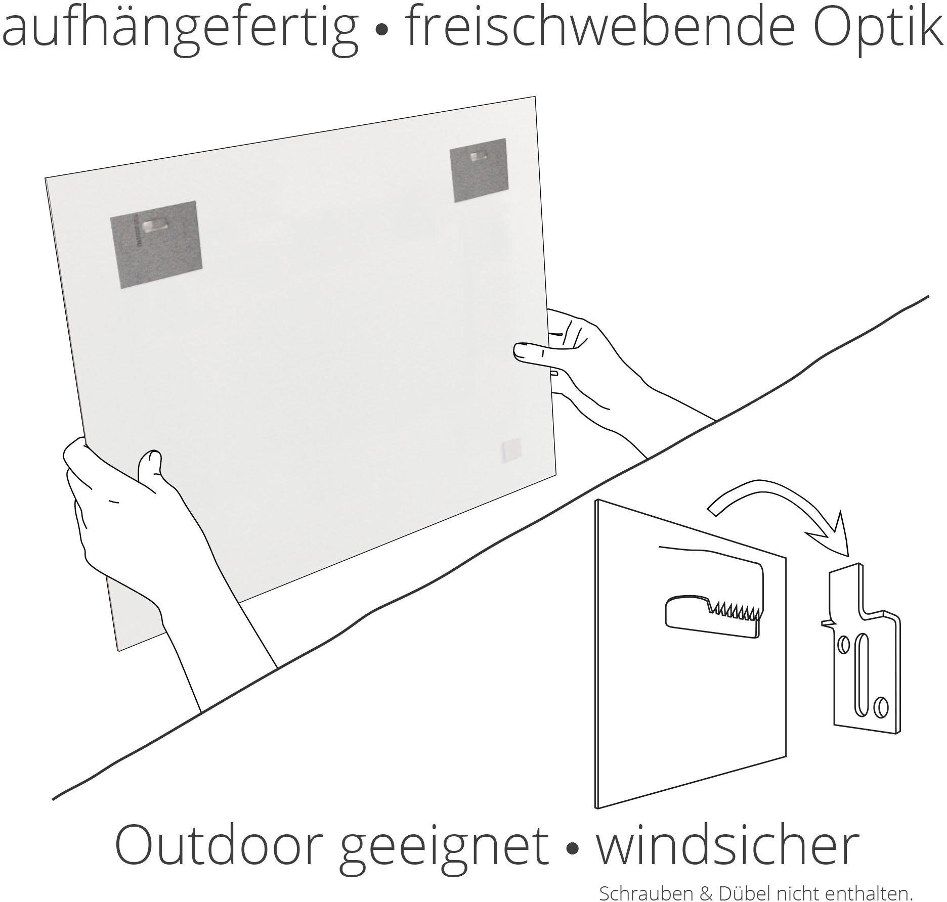 versch. in Größen OTTO als Online Poster im Alubild, Ache Artland St.), im oder Gewässer, Shop (1 »Ramsauer Leinwandbild, kaufen Wandbild Wandaufkleber Zauberwald«,