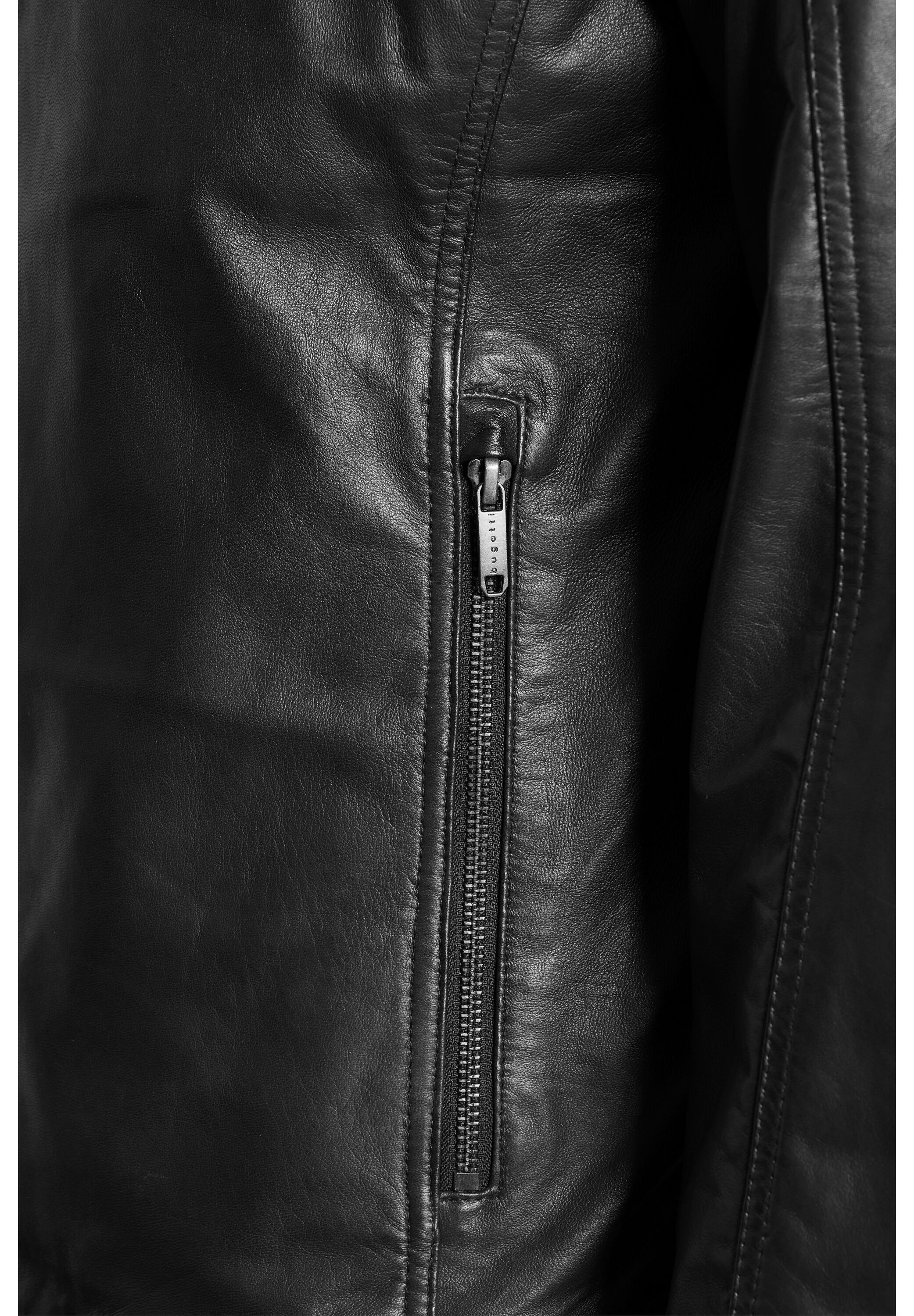 bugatti Lederjacke »BUTOTO« ohne Kapuze in Regular Fit