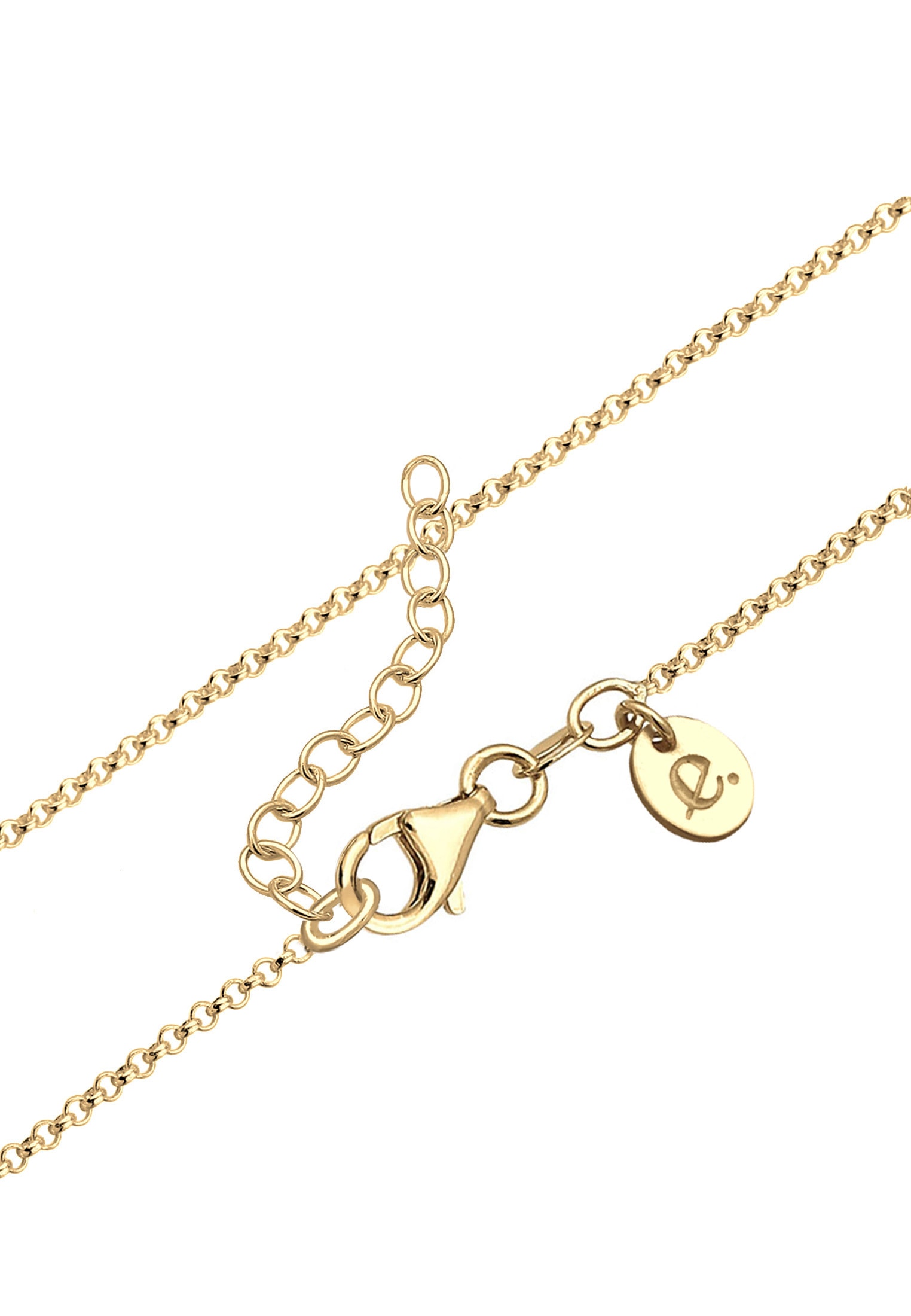 Elli Premium Silberkette »Halskette Layer Rechteck Geo Topas Edelstein 925er Silber«