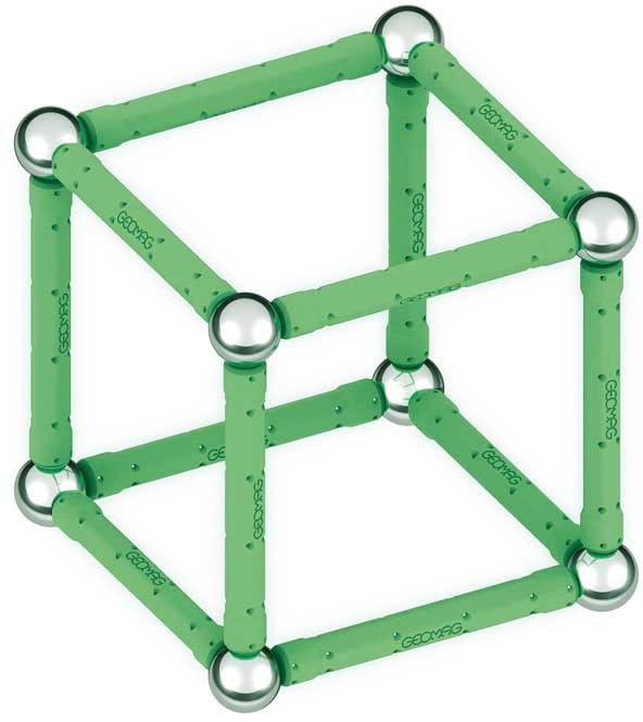 Geomag™ Magnetspielbausteine »GEOMAG™ Glow, Recycled«, (25 St.), aus recyceltem Material; Made in Europe