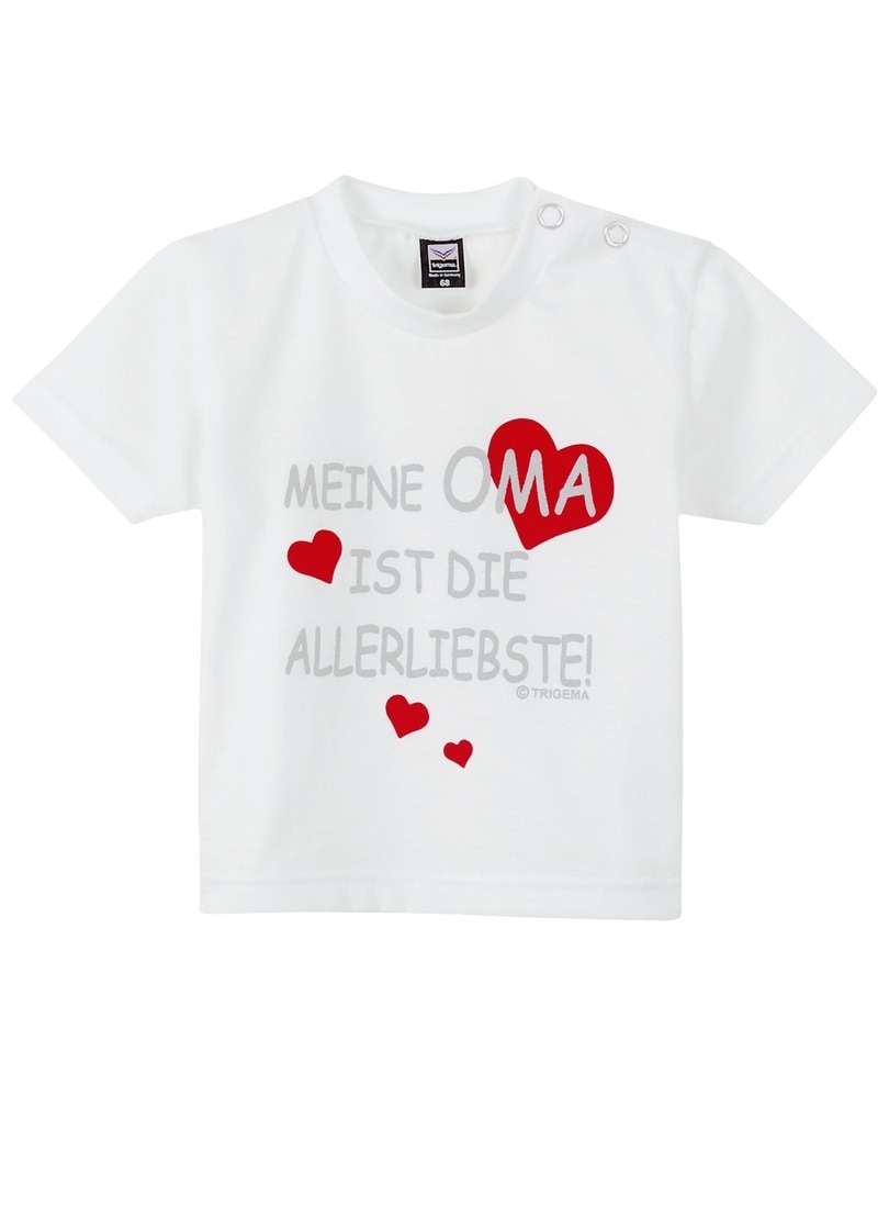 Trigema T-Shirt »TRIGEMA T-Shirt Omas Liebling«