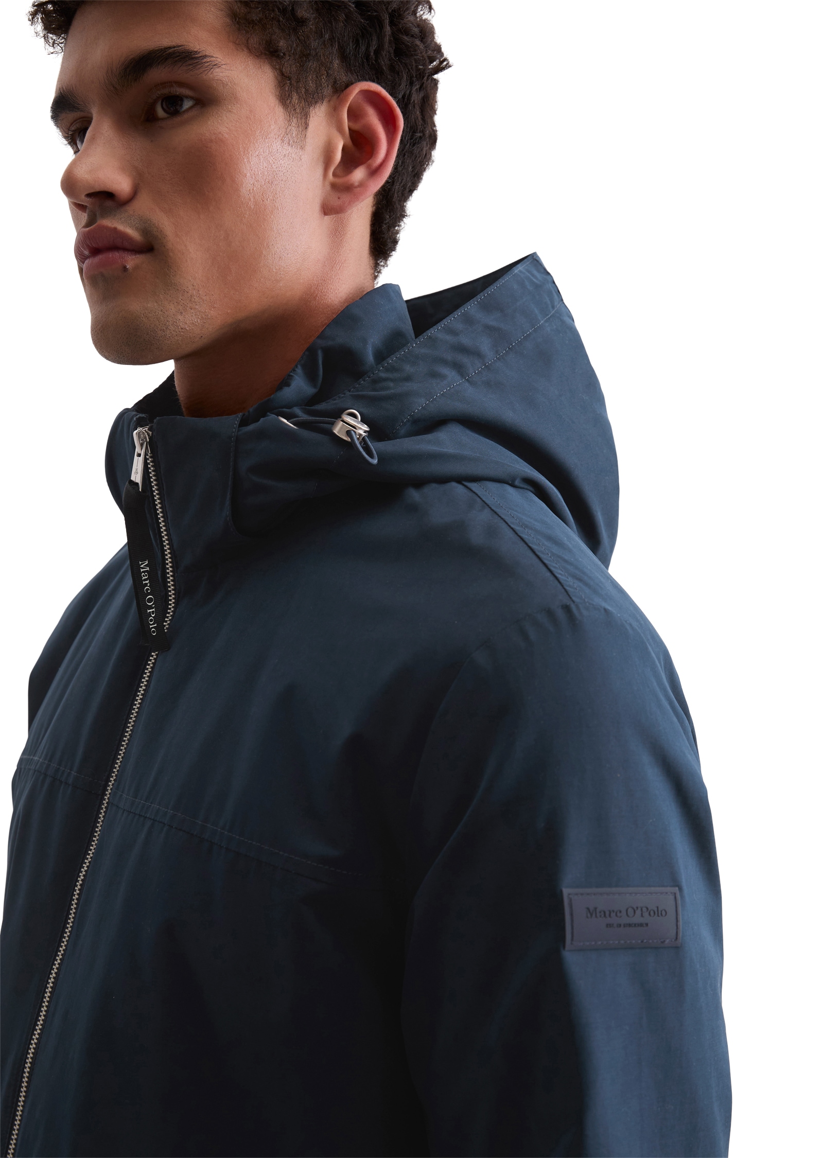 Marc O'Polo Blouson, mit Kapuze, mit Kapuze, Regular fit, leichte Wattierung