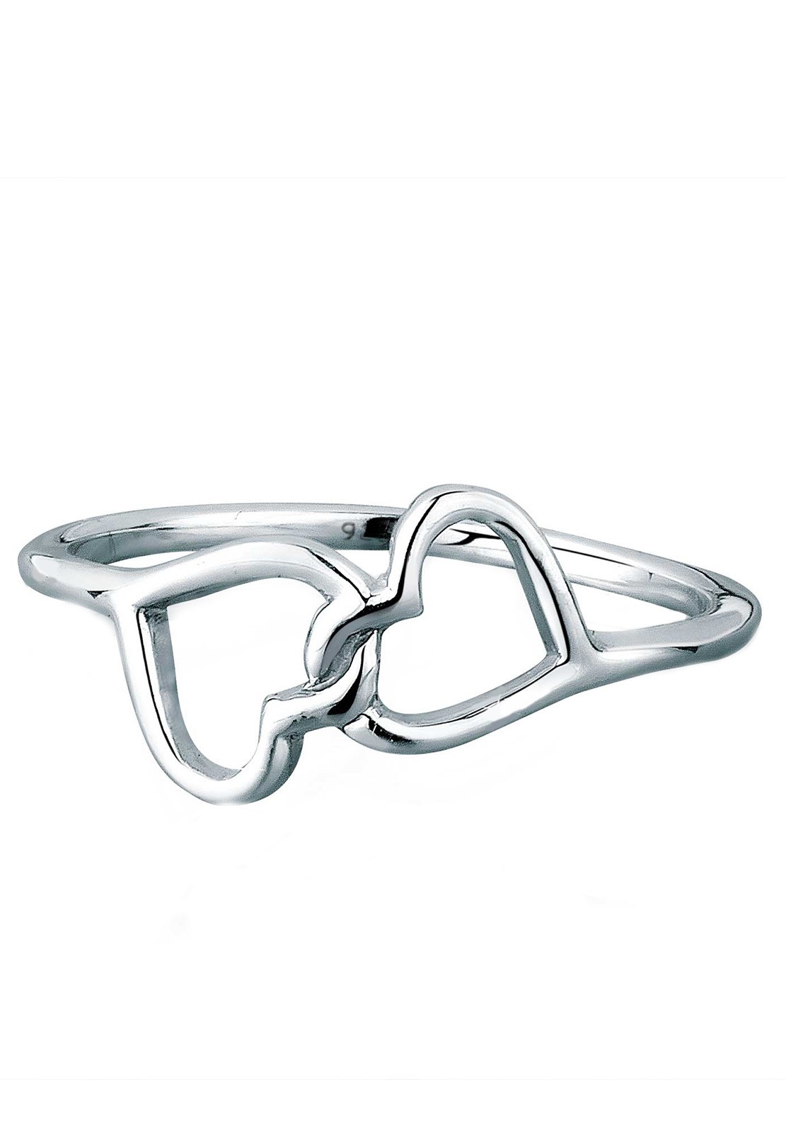 Elli Silberring »Ring Herz Symbol Verbunden 925 Silber«