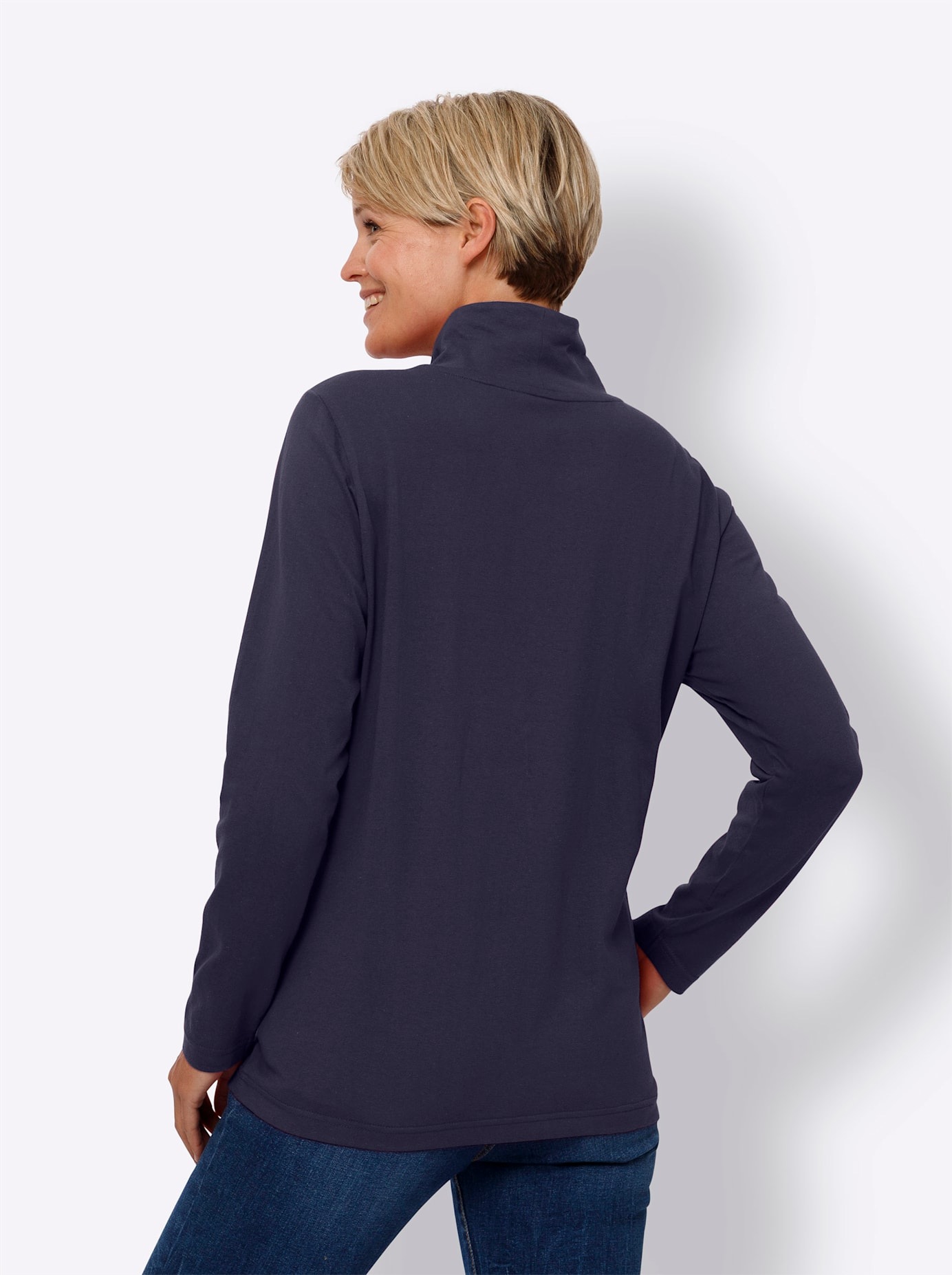 Classic Basics Stehkragenshirt »Langarm-Shirt«, (1 tlg.)