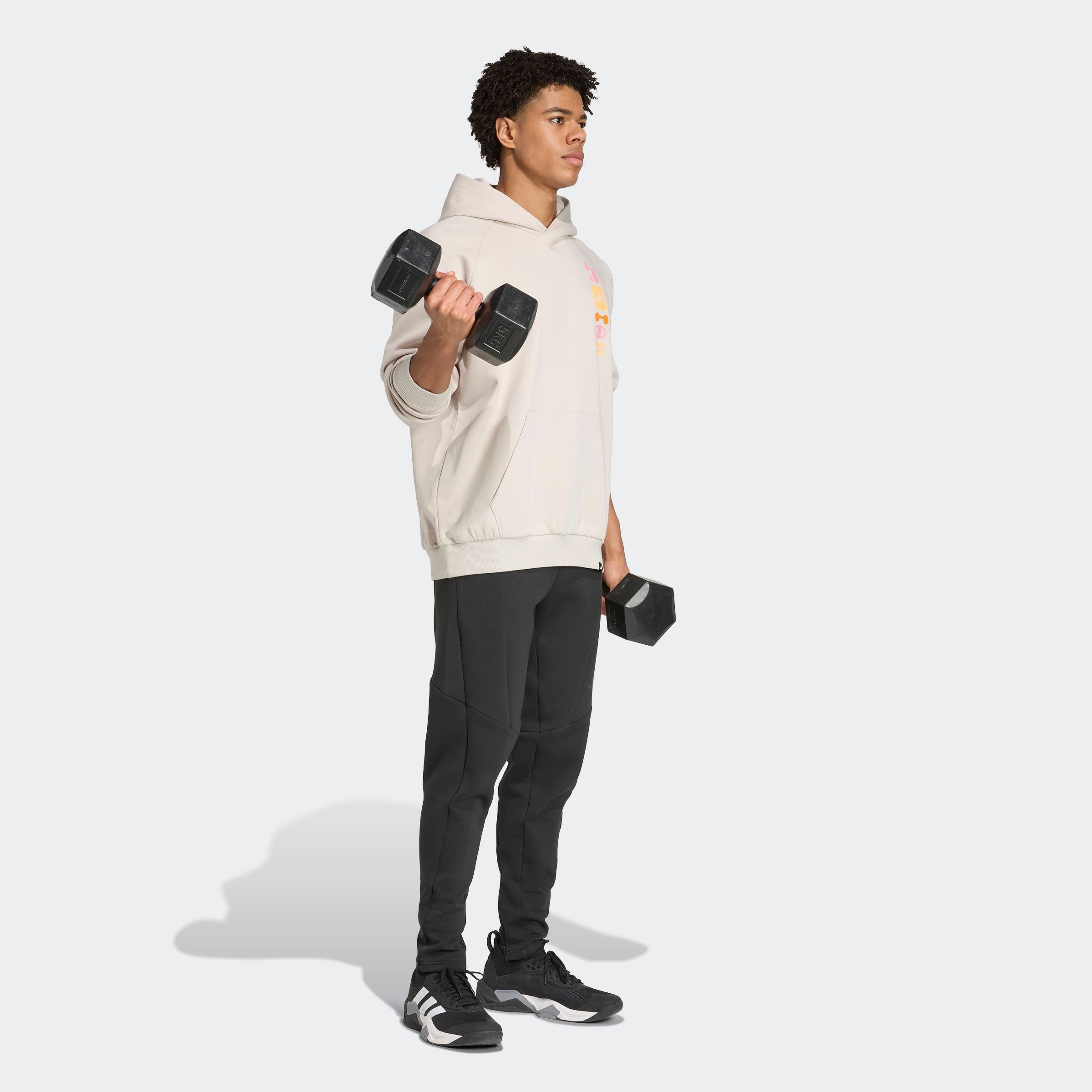 adidas Performance Kapuzensweatjacke »POWER HOODIE MIT GRAFIKPRINT«