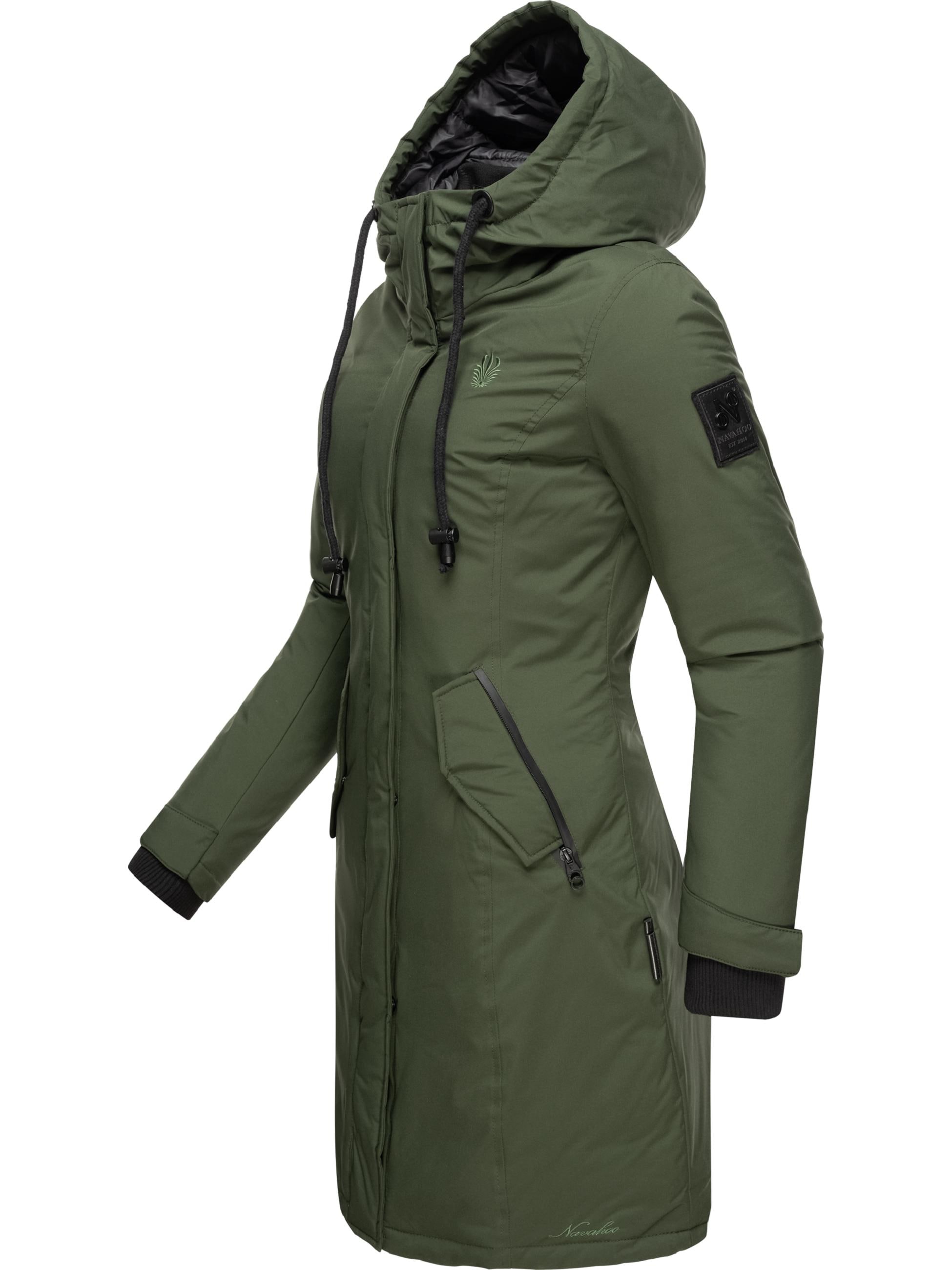 Navahoo Wintermantel »Wintermantel Letiziaa«, sportlicher Winterparka mit gefütterter Kapuze