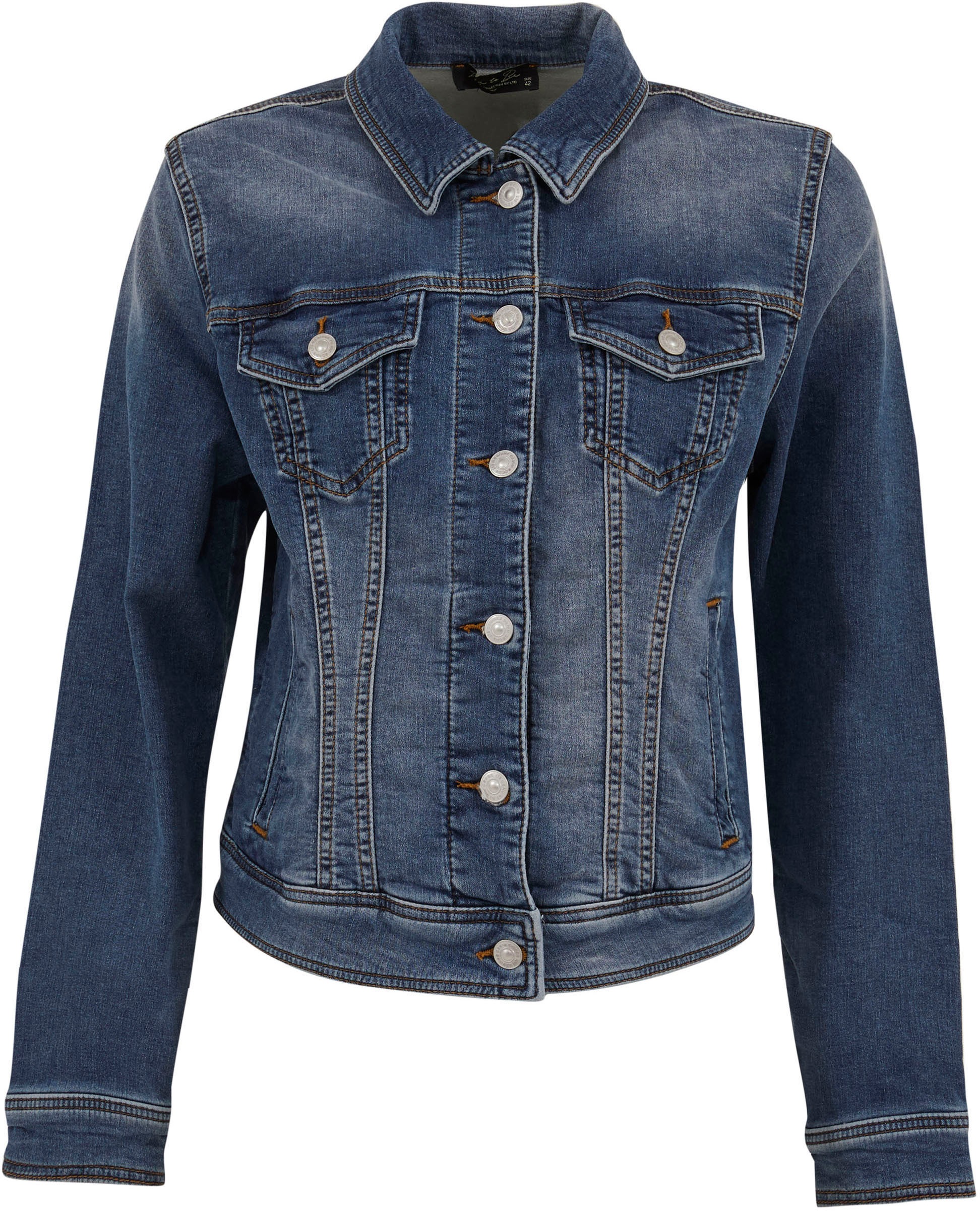 Love to be by LTB Jeansjacke, mit aufgesetzten Taschen und toller Waschung