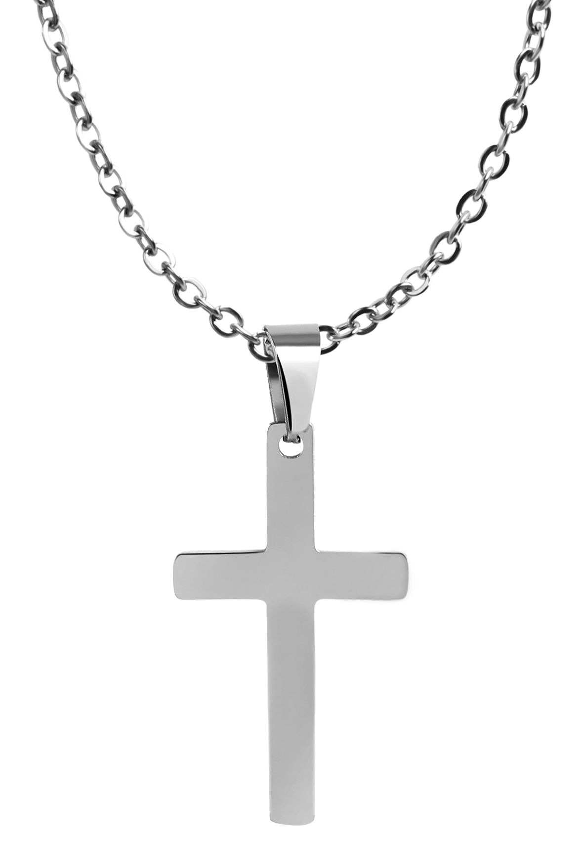 Adelia´s Kreuzanhänger »Unisex Anhänger ¿ Kreuz Kreuzanhänger aus Edelstahl«