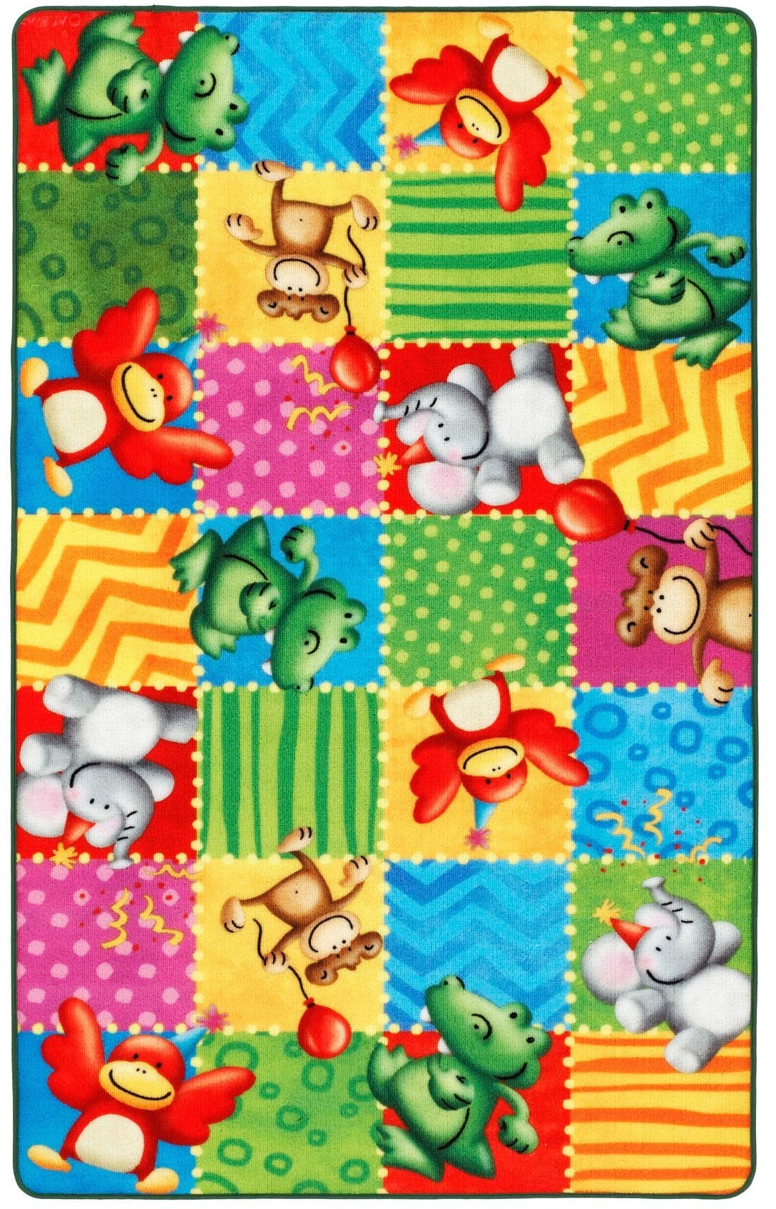 Böing Carpet Fußmatte »Lovely Kids LK-5«, rechteckig, Schmutzfangmatte, Druckteppich, Motiv Zootiere, Kinderzimmer