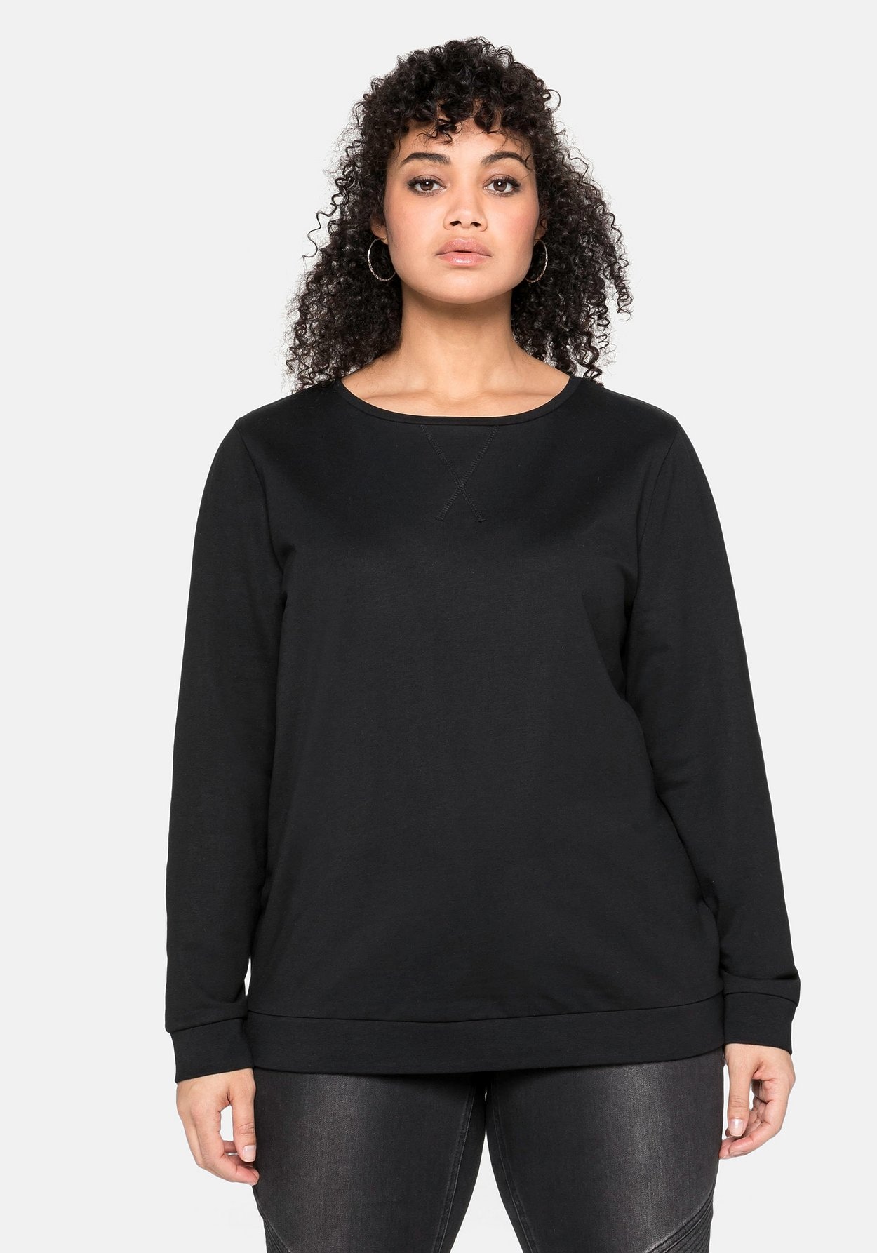 Sweatshirt »Sweatshirt mit seitlichen Reißverschlüssen«, mit seitlichen Reißverschlüssen