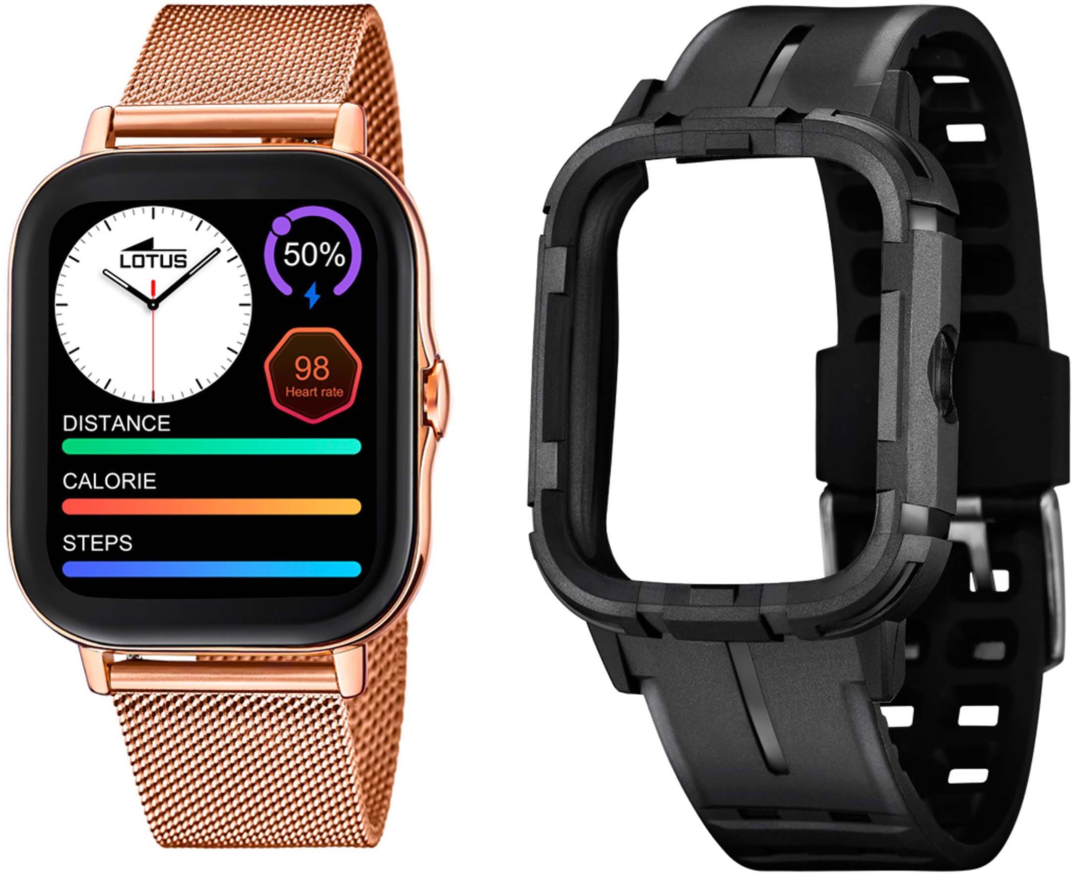Lotus Smartwatch »50045/1«, Armbanduhr, Herrenuhr, Edelstahlarmband, Schrittzähler, Geschenkidee)