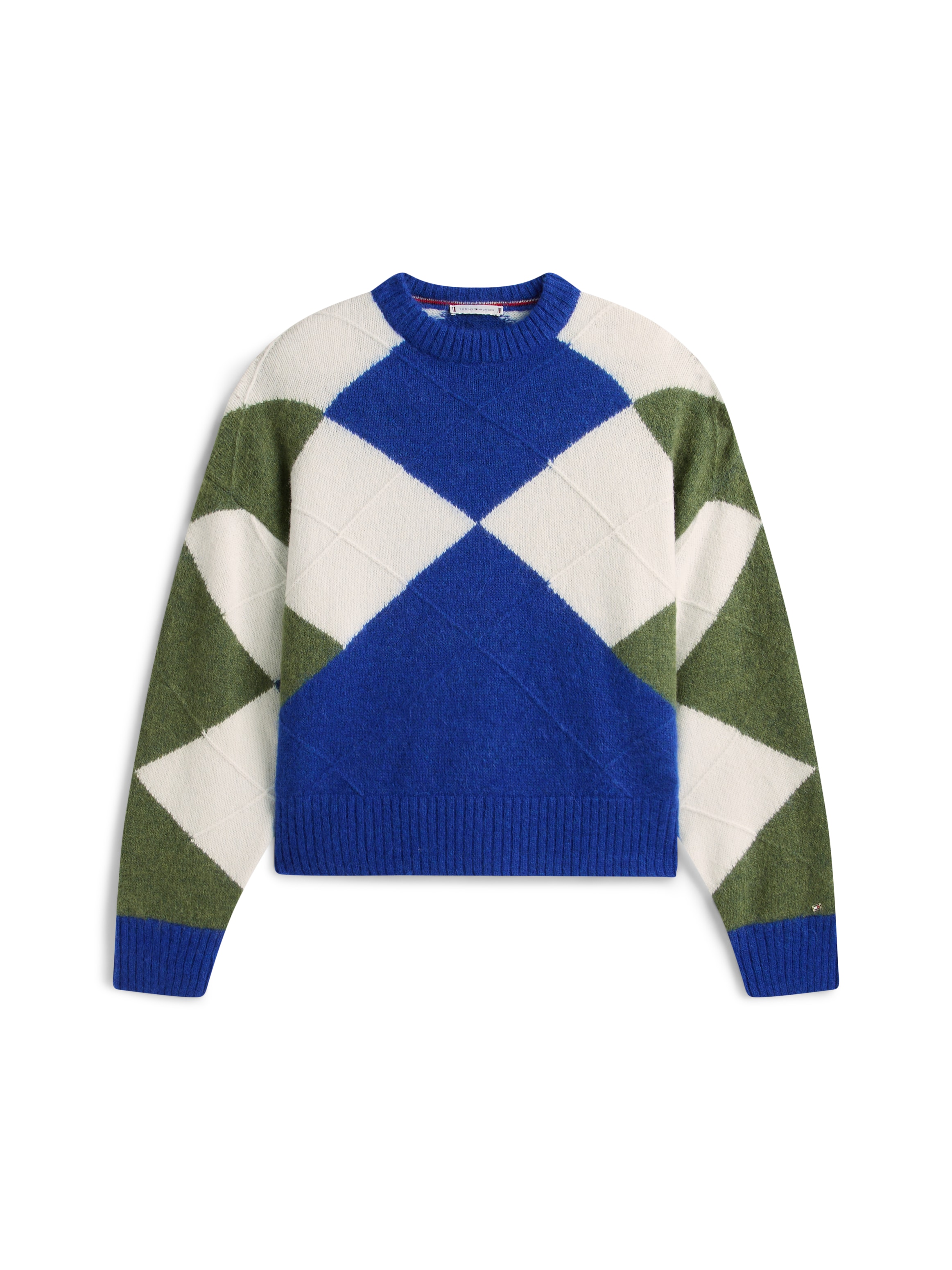 Tommy Hilfiger Strickpullover »ALPACA BLEND ARGYLE C-NK LS SWT«