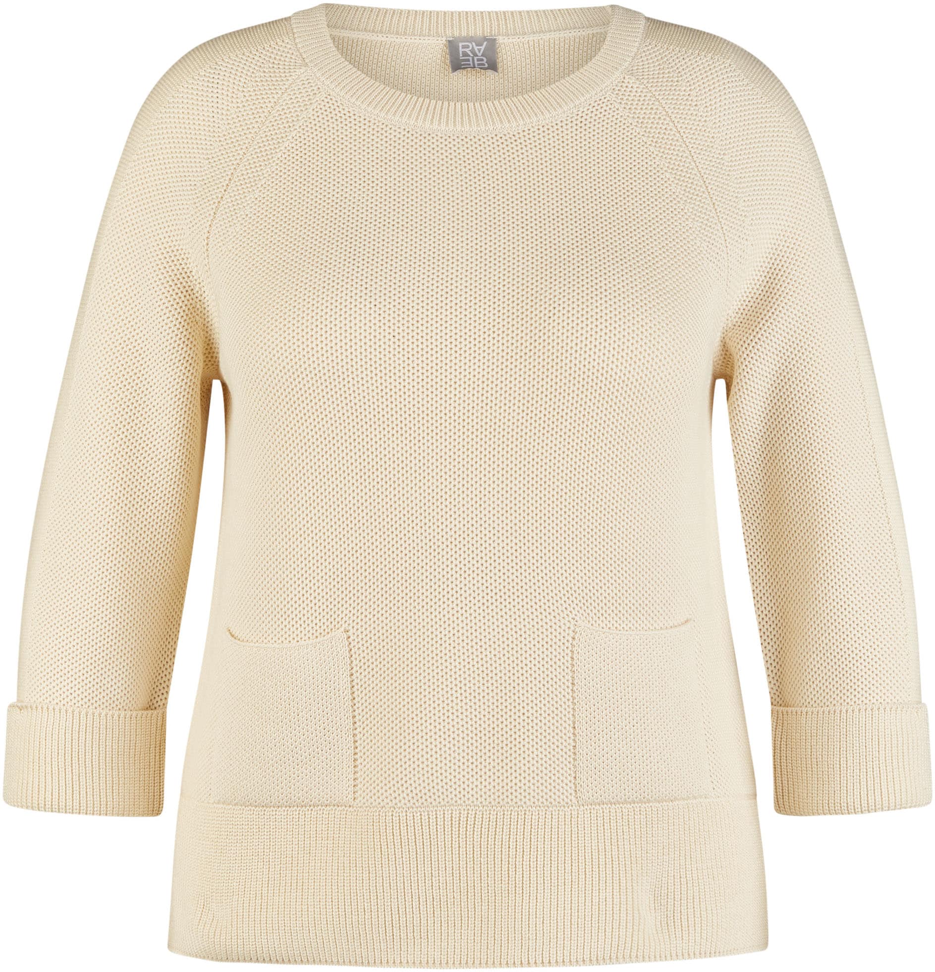 3/4 Arm-Pullover, in Strick-Optik