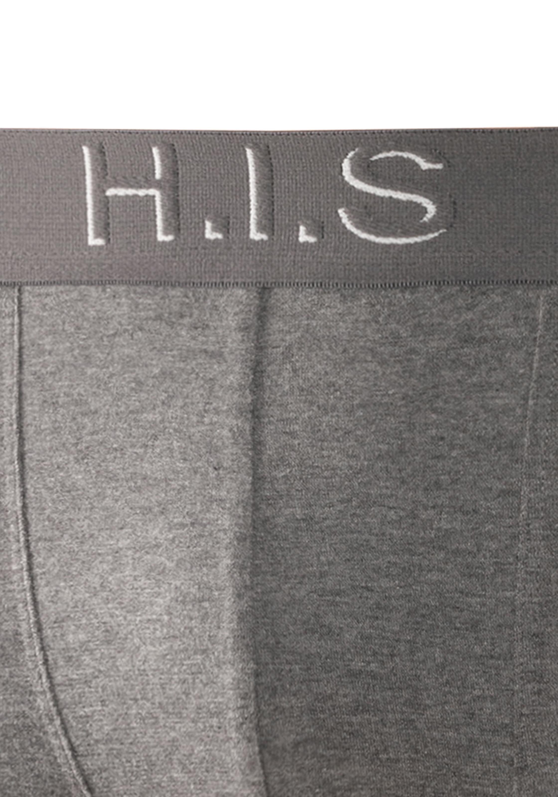 H.I.S Boxer, (Packung, 5 St.), Logo Webbund mit 3D Effekt