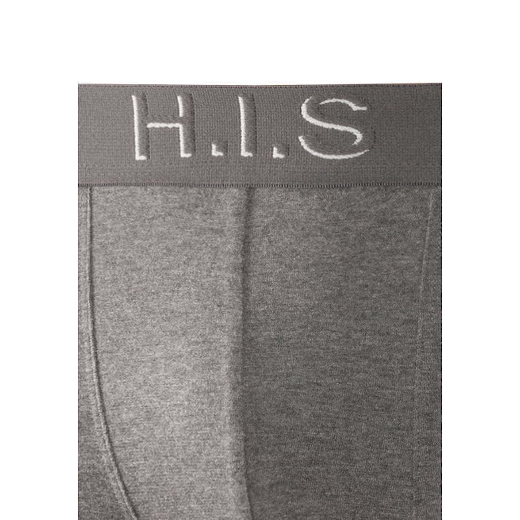 H.I.S Boxer, (Packung, 5 St.), Logo Webbund mit 3D Effekt