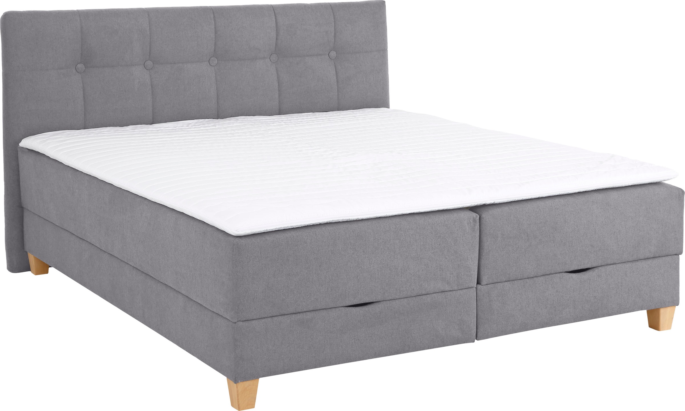 Home affaire Boxbett »Lonrai«, in H2,H3 & H4 und XXL - Überlänge 220cm wählbar, inkl. Topper