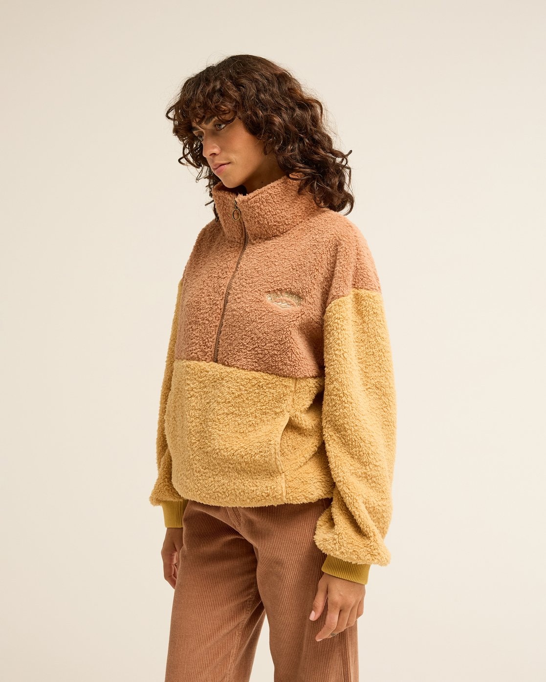 Billabong Strickfleece-Pullover »TIME OFF« aus Polyester, mit Reißverschlusskragen
