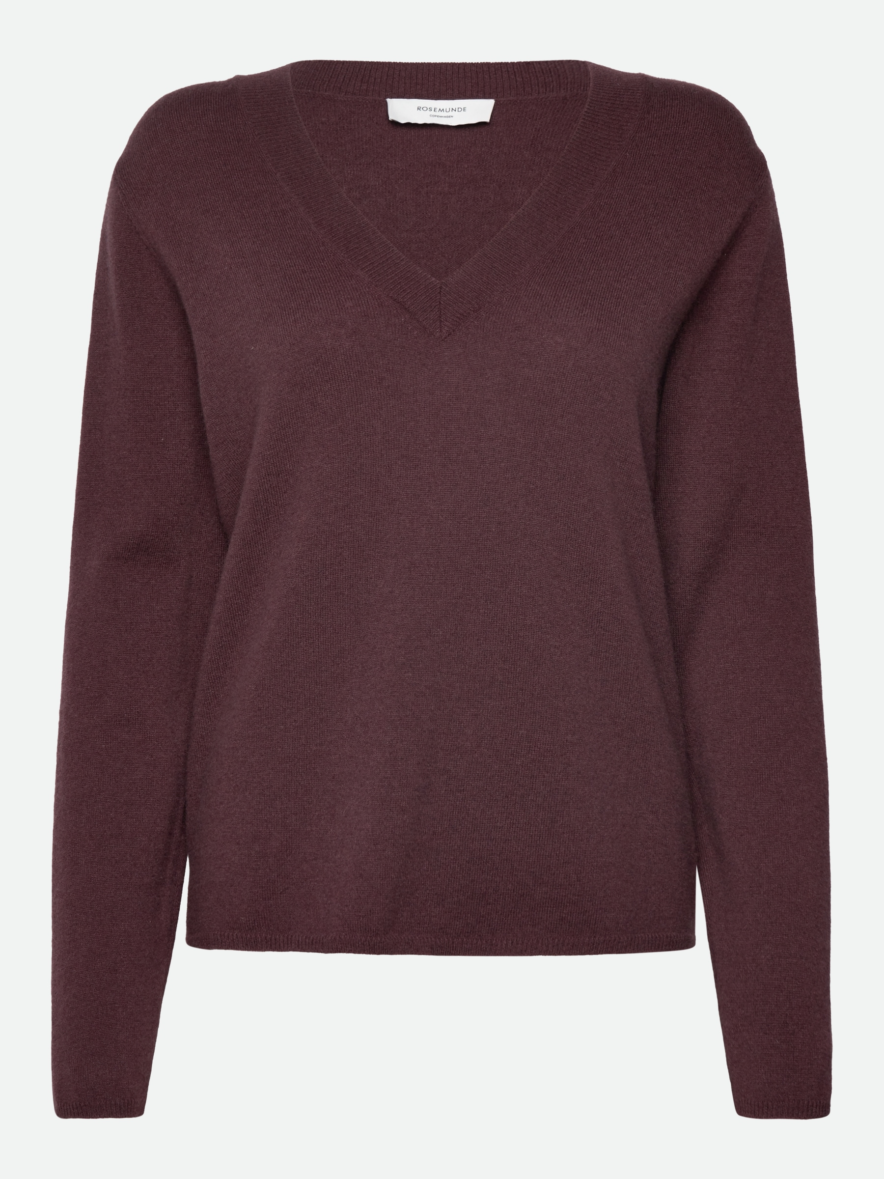 rosemunde V-Ausschnitt-Pullover »Laica v-neck«, V-Ausschnitt, Langarm, wärmend, schlicht, bequem, Baumwollmix