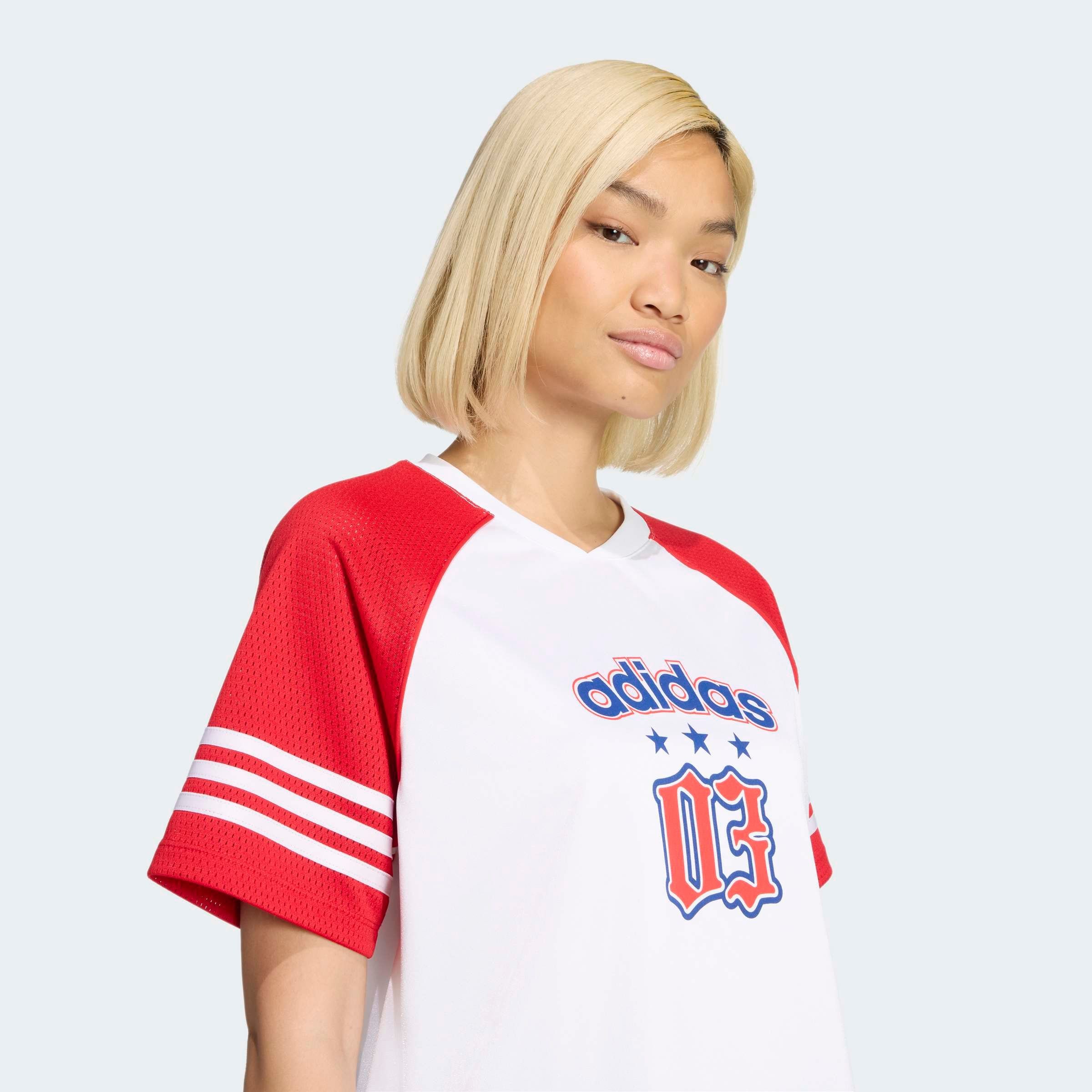 adidas Originals T-Shirt »JERSEY« sportlicher Stil, Kurzarmdesign, ohne Verschluss, aus Polyester