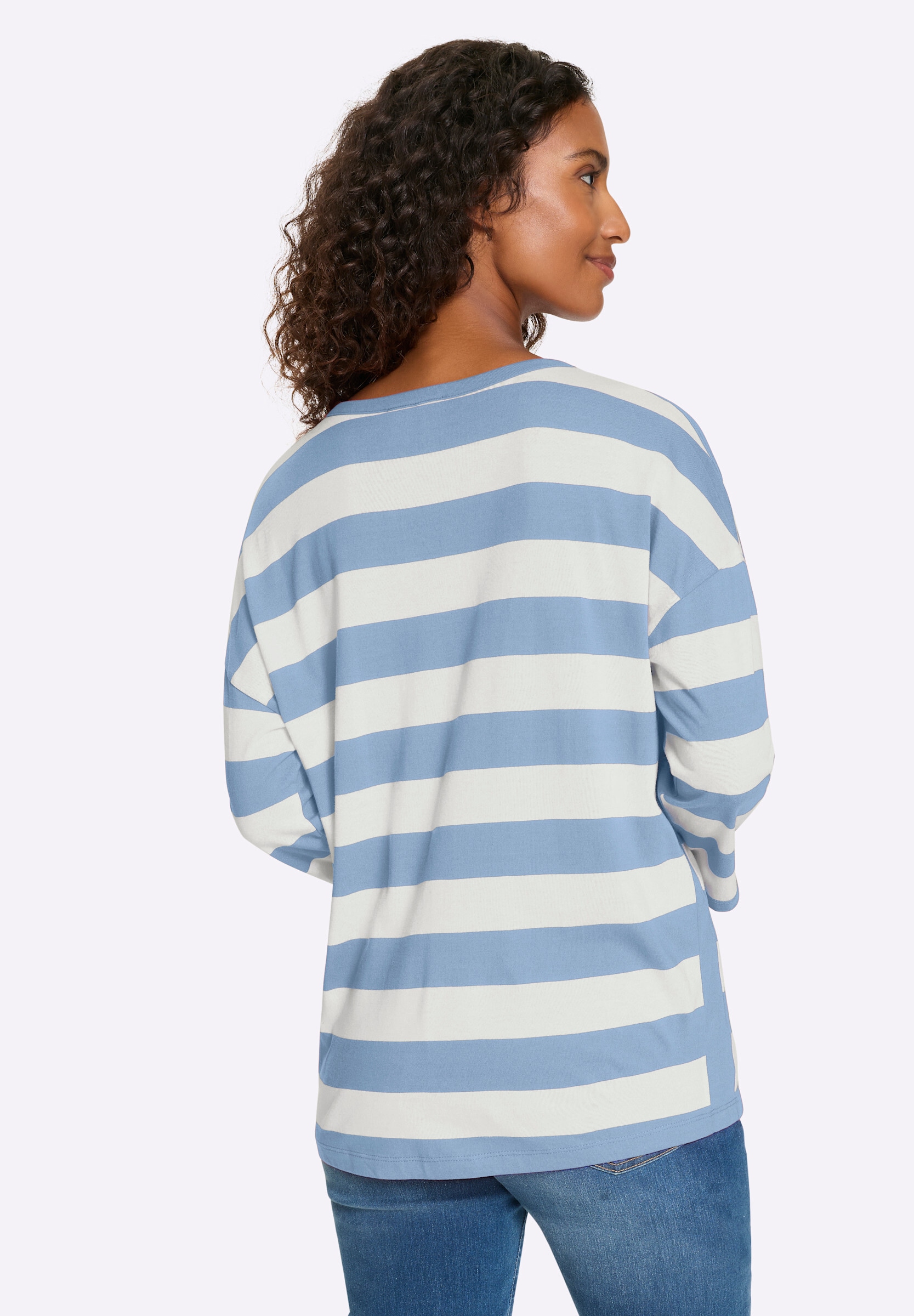 heine T-Shirt »T-Shirt Ringelshirt mit seitlichen Einsätzen«