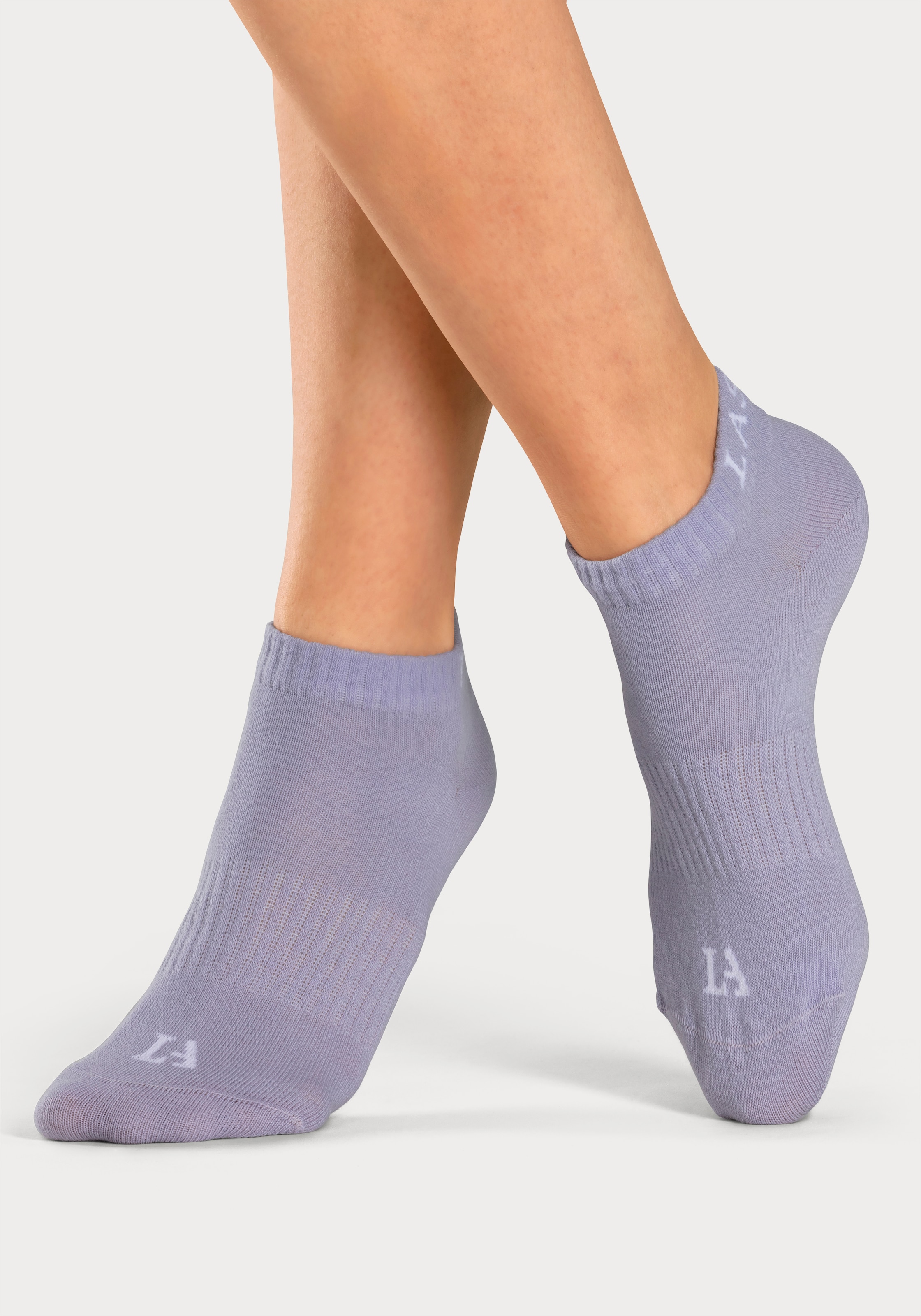 LASCANA ACTIVE Sneakersocken, (Packung, 6 Paar), mit eingestricktem Marken Logo