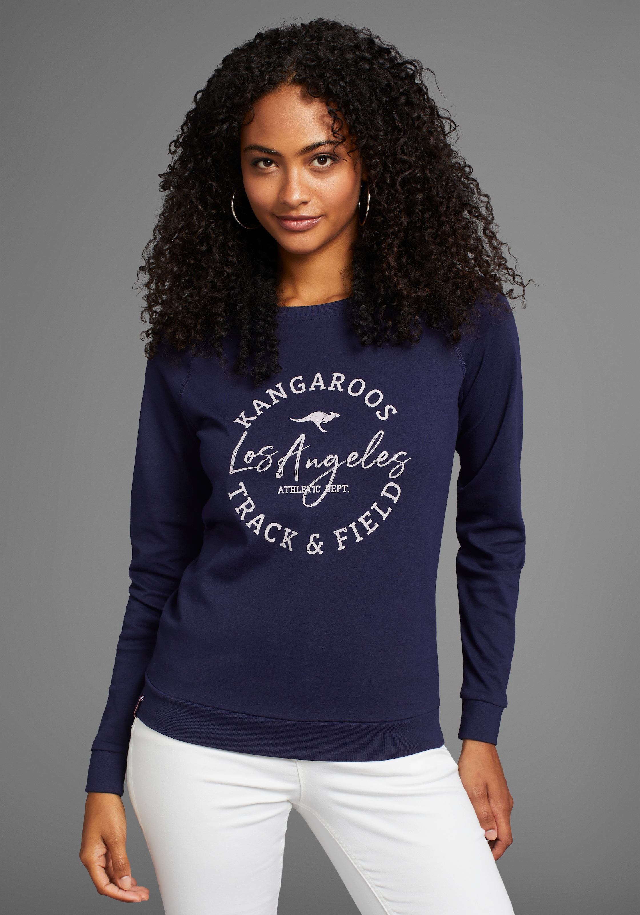 KangaROOS Sweatshirt, mit Frontprint - NEUE KOLLEKTION