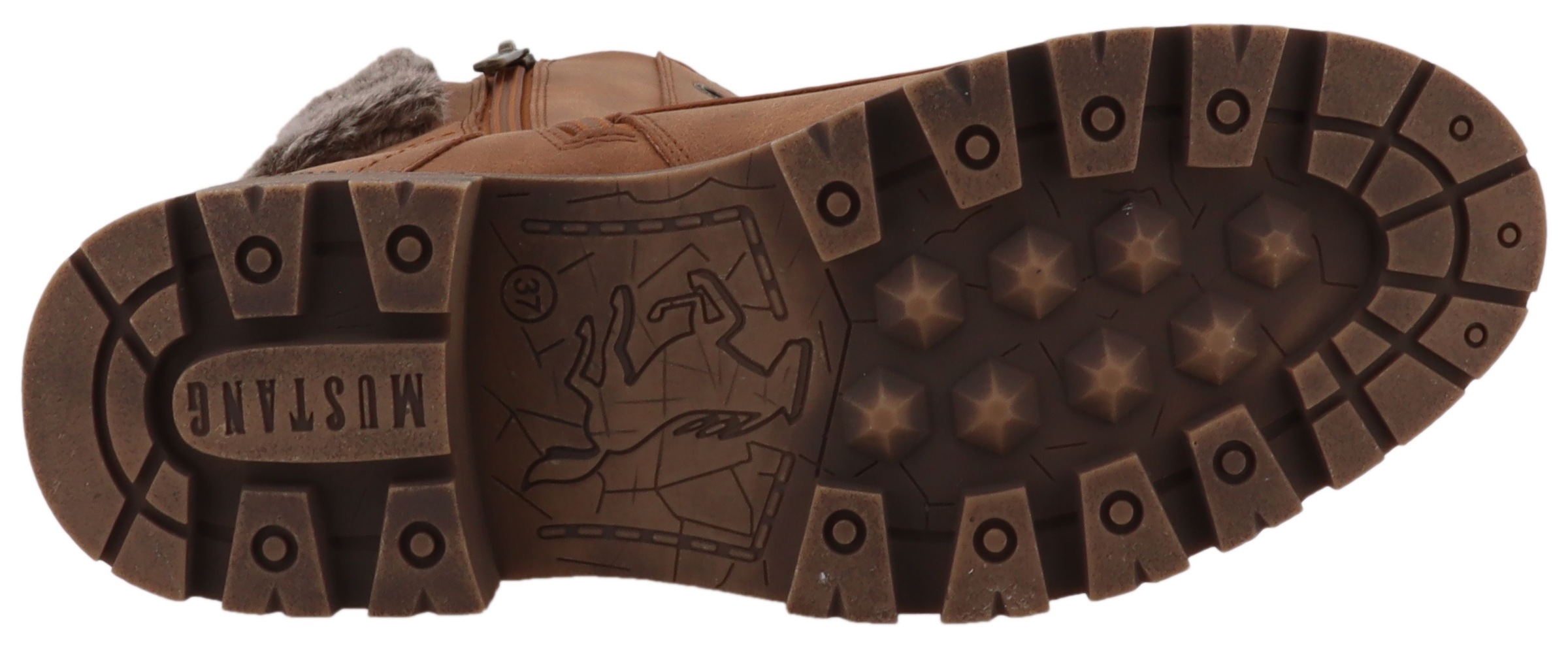 Mustang Shoes Winterstiefelette »Darleen«  Winterboots mit Fellimitatkragen