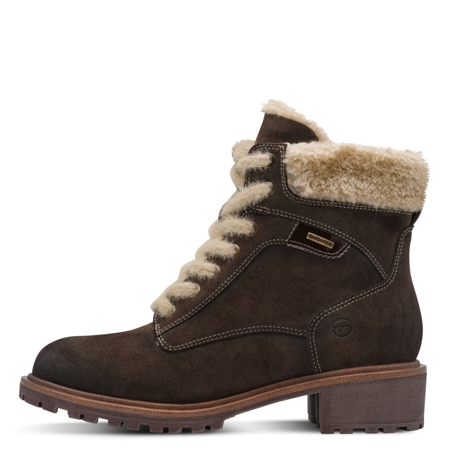Tamaris Winterboots  Blockabsatz, Schnürboots, Winterstiefelette mit Duo Tex-Ausstattung