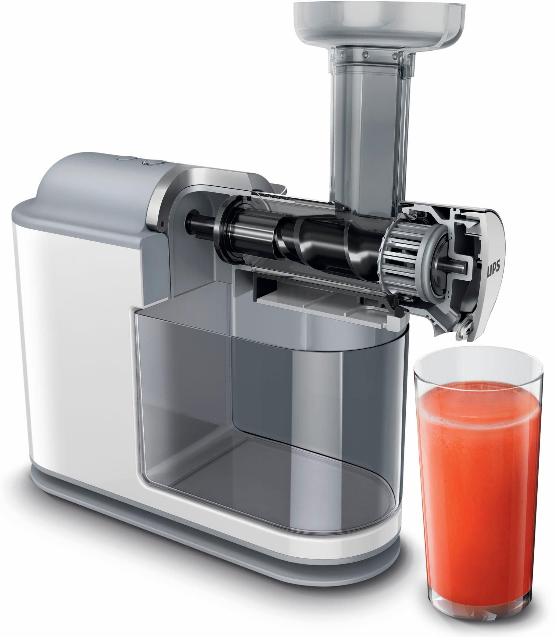 Philips Slow Juicer »Avance HR1945/80«, 200 W, für kaltes Pressen, weiß