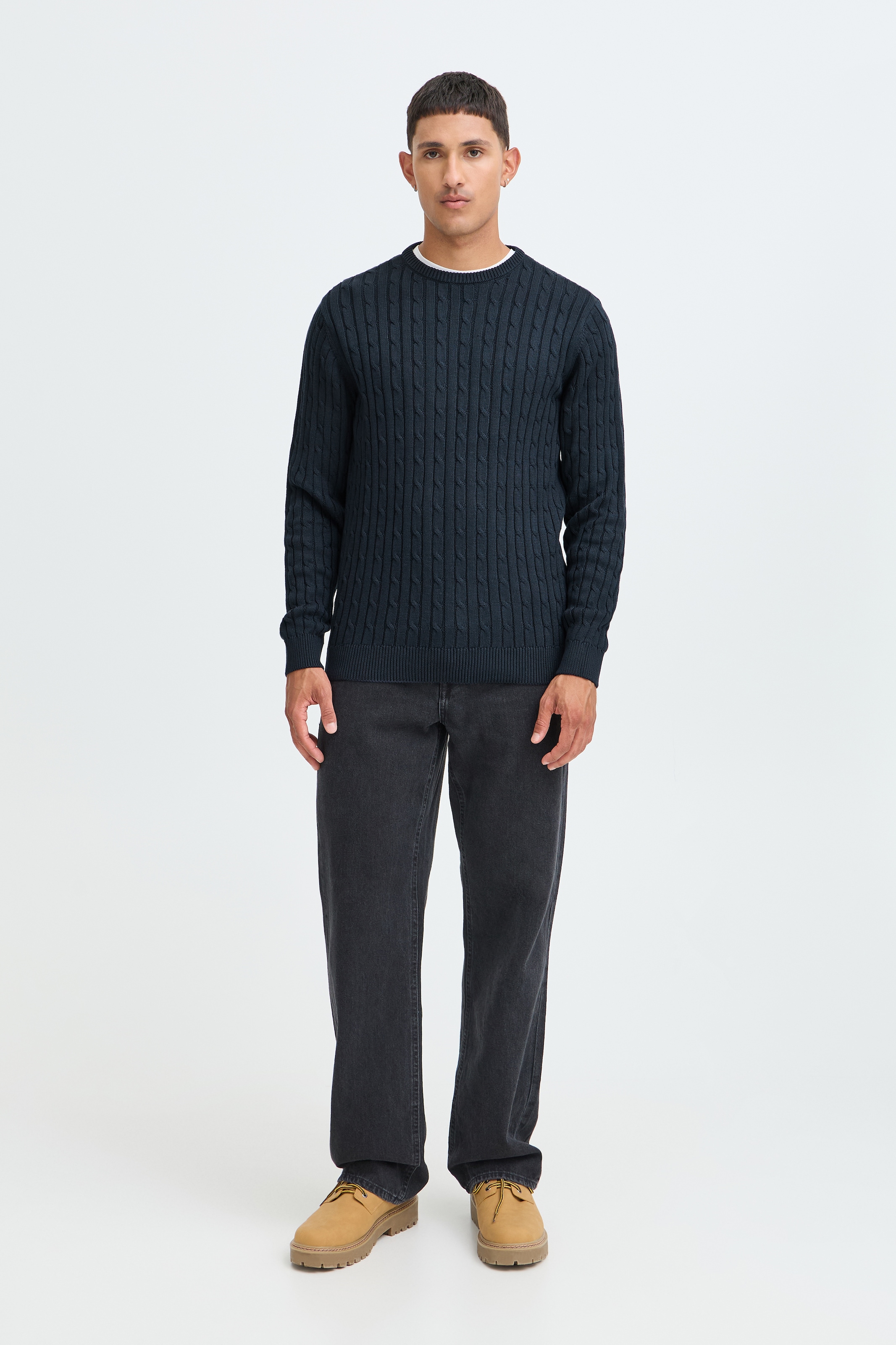 Blend Rundhalspullover »BHCURT PULLOVER« Baumwolle, regular fit
