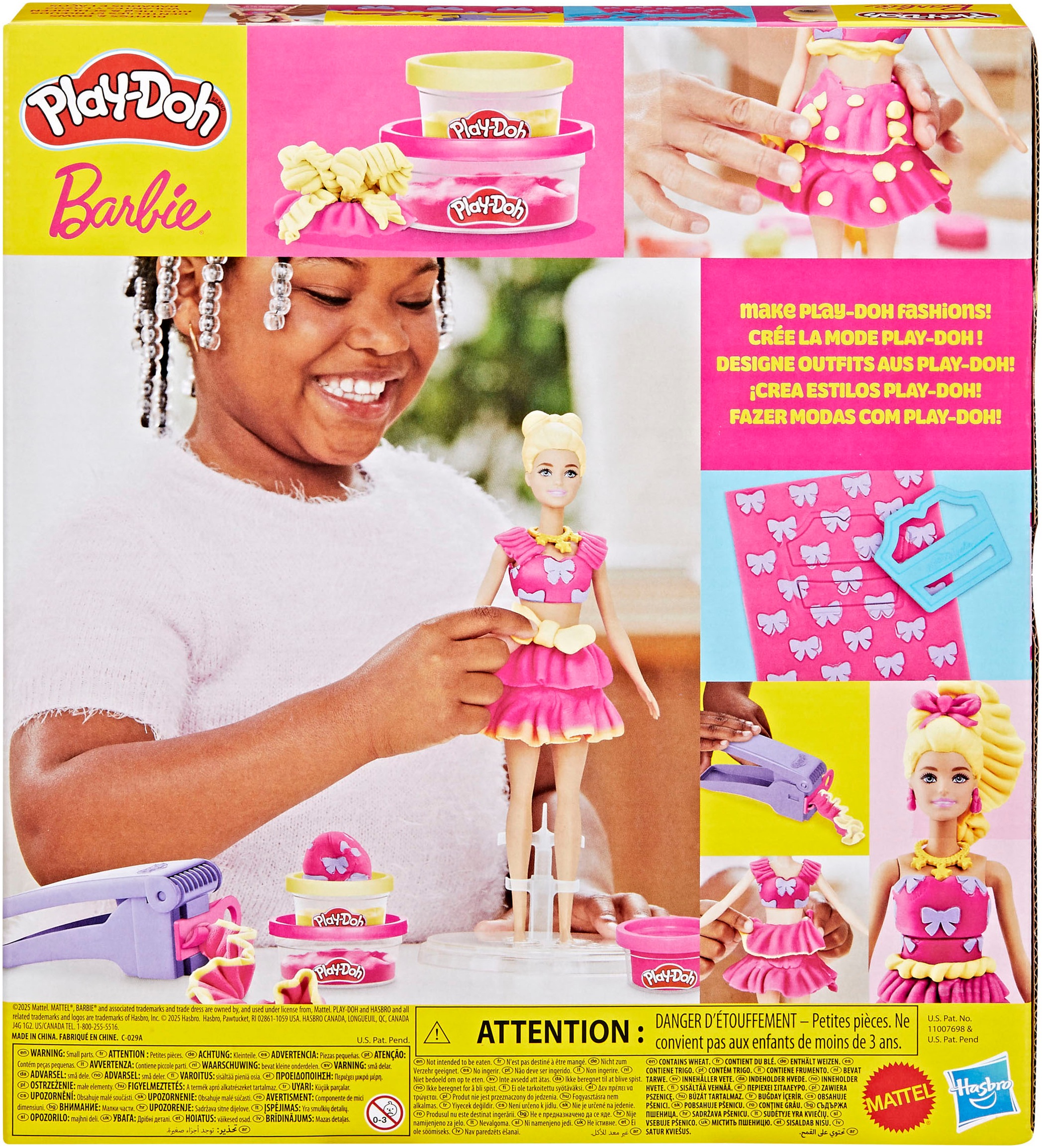 Hasbro Knetform-Set »Play-Doh Barbie Rüschen & Schleifen«