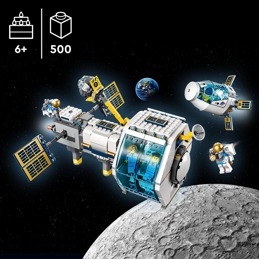 LEGO® Konstruktionsspielsteine »Mond-Raumstation (60349), LEGO® City«, (500 St.)