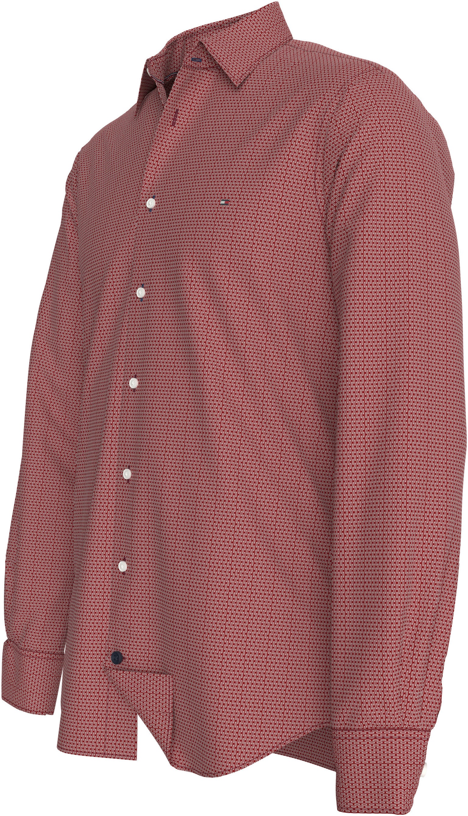 Tommy Hilfiger Businesshemd »CL STRETCH GEO PRINT SF SHIRT«, mit Minimal-Print