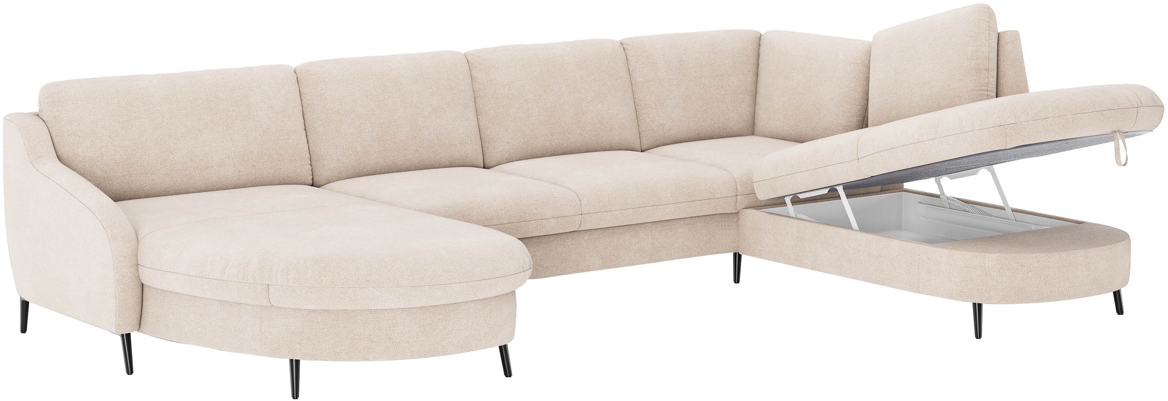 sit&more Wohnlandschaft »Soul U-Form«, wahlweise mit Bett und Bettkasten