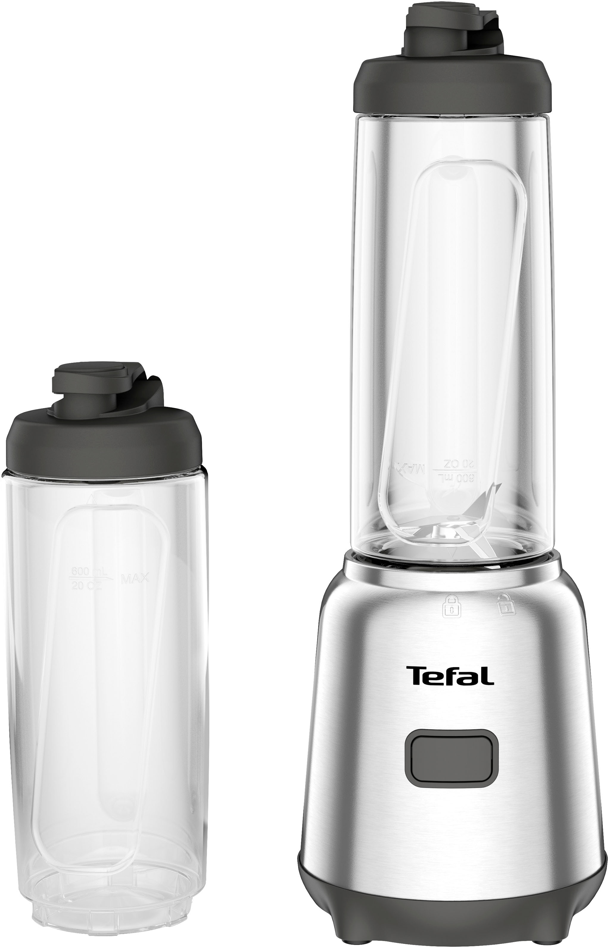 Tefal Standmixer »BL15FD Mix & Move Smoothie-Maker«, 300 W, 2 Flaschen To-Go in Premium Tritan, abnehmbare Klingen