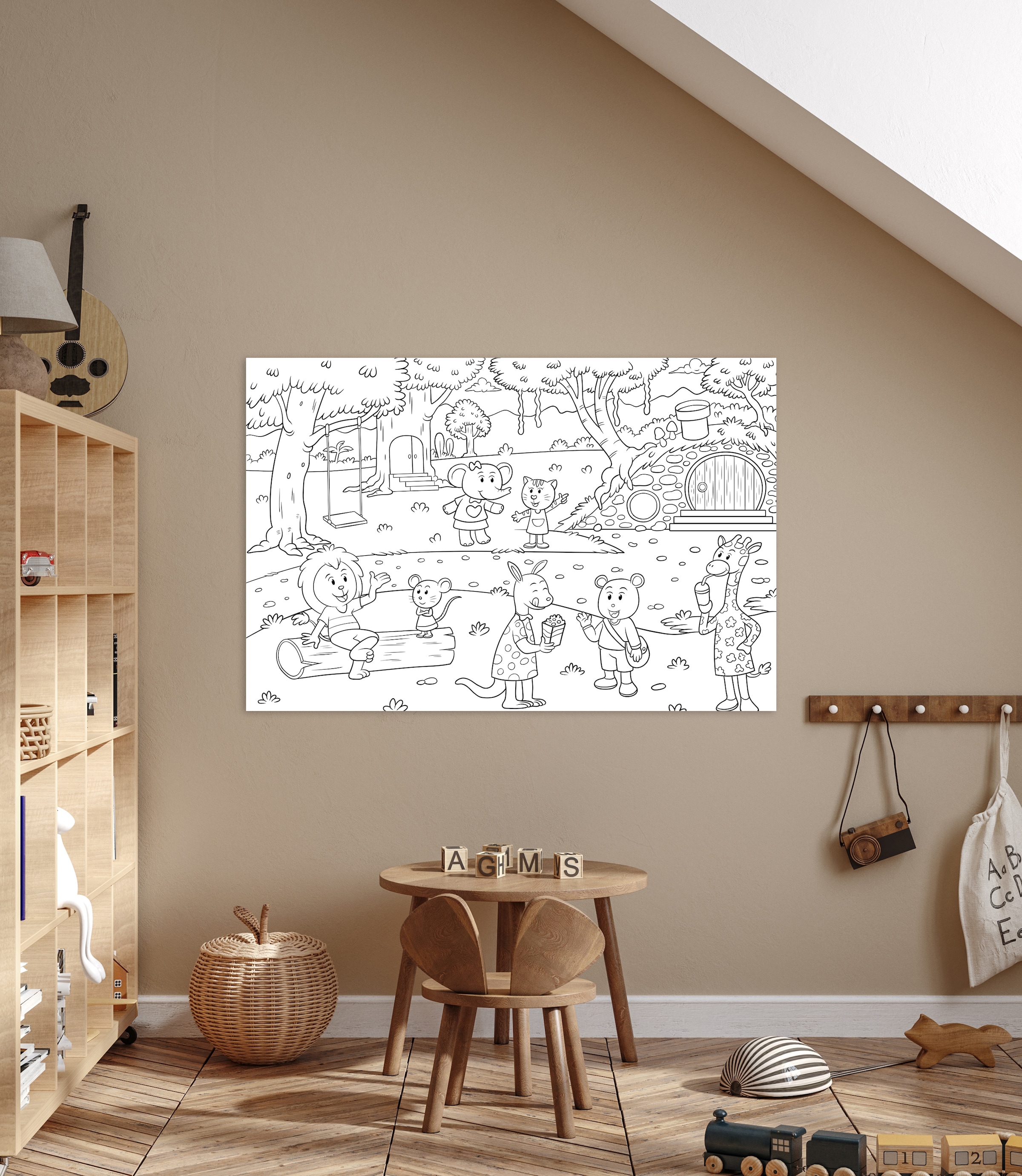 queence Bild »Wildtiere« 1 Stk. tlg. DIY Wandbild aus Dibond