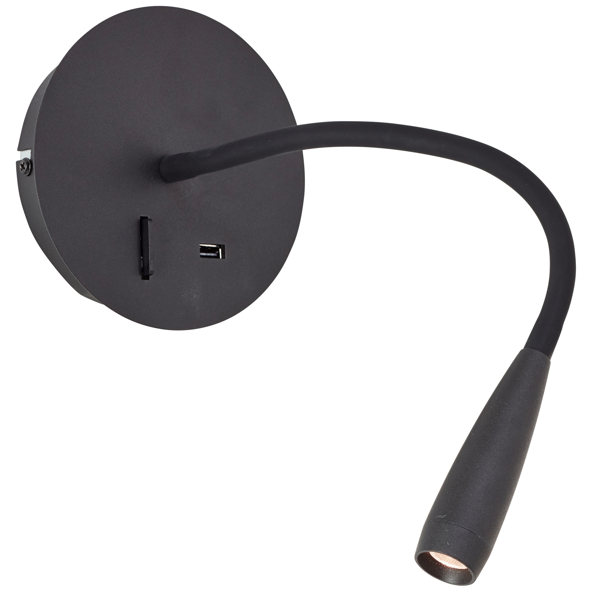Brilliant LED Wandstrahler »Jutta«, USB-Anschluss, flexibler Lesearm, 170 lm, 3000 K