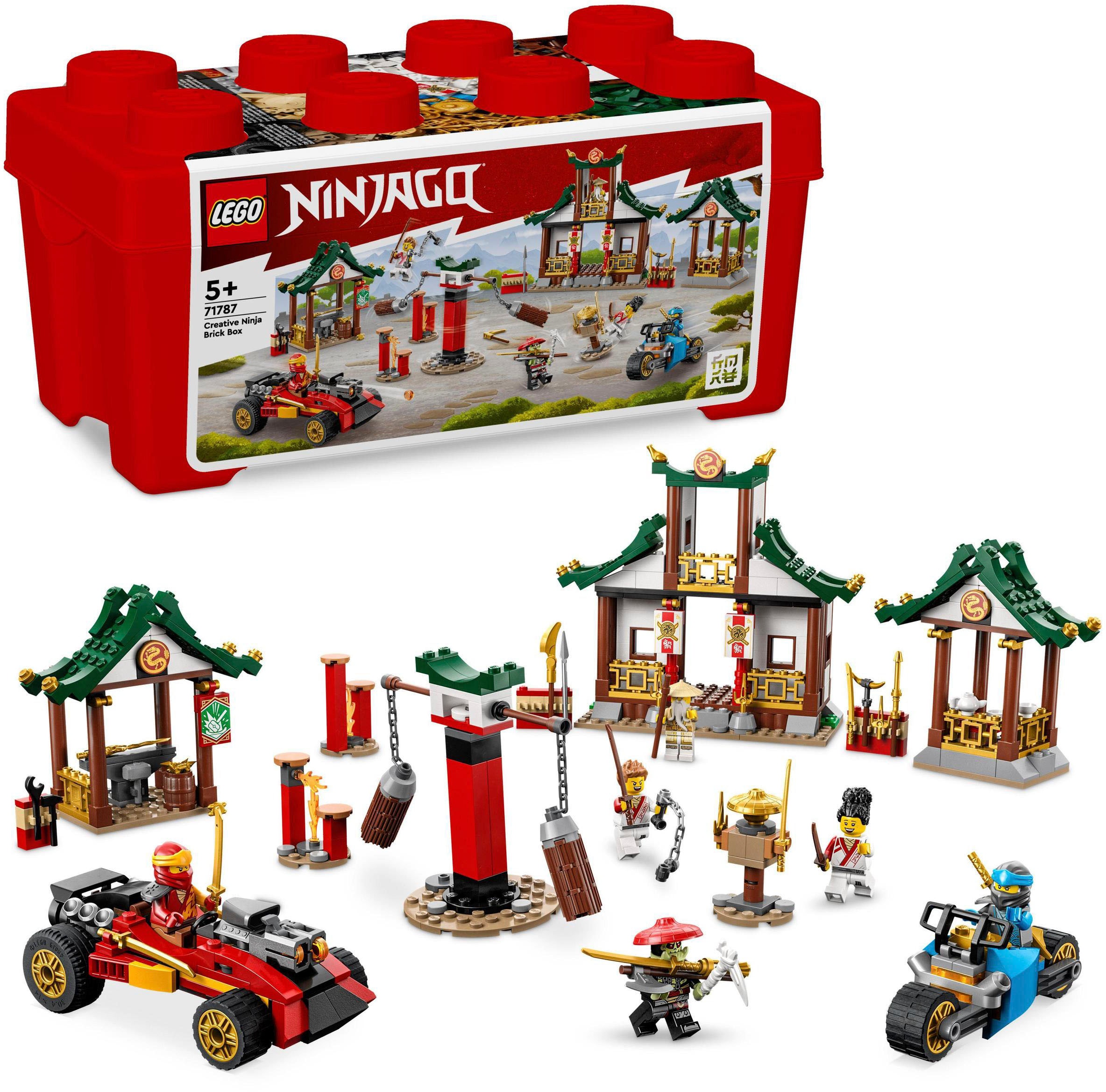 Konstruktionsspielsteine »Kreative Ninja Steinebox (71787), LEGO® NINJAGO«, (530 St.),...