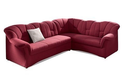 DOMO collection Ecksofa »Papenburg B/T/H: 242/190/84 cm L-Form« wahlweise mit Bettfunktion, Langer Schenkel links oder rechts