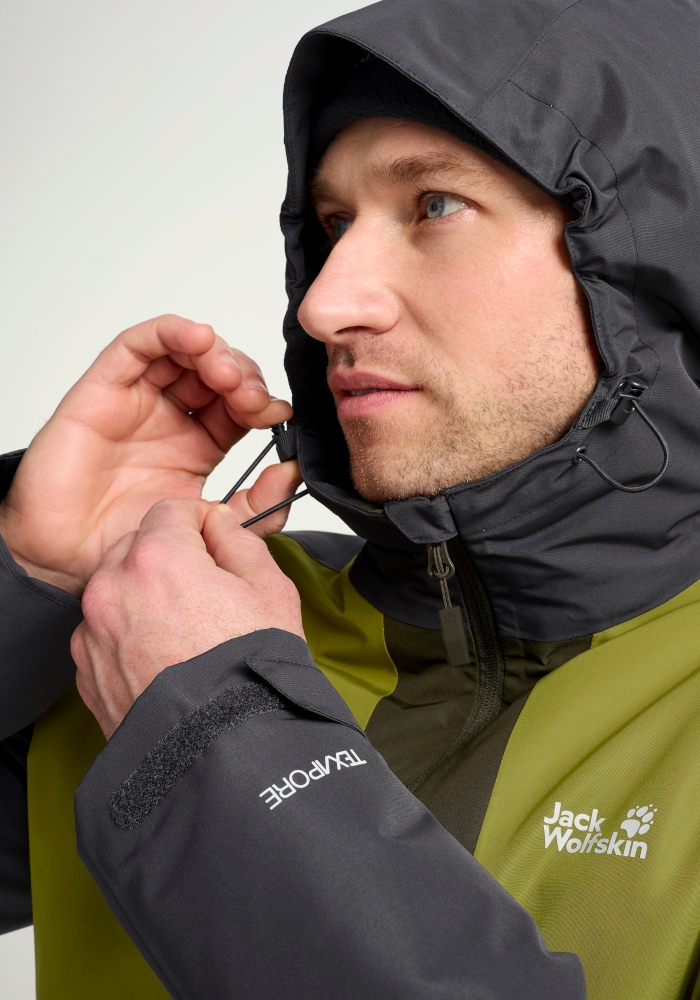 Jack Wolfskin Winterjacke »STONETRAIL 2L INS JKT M« mit Kapuze Winterjacke mit Kapuze, wasserdicht, warm