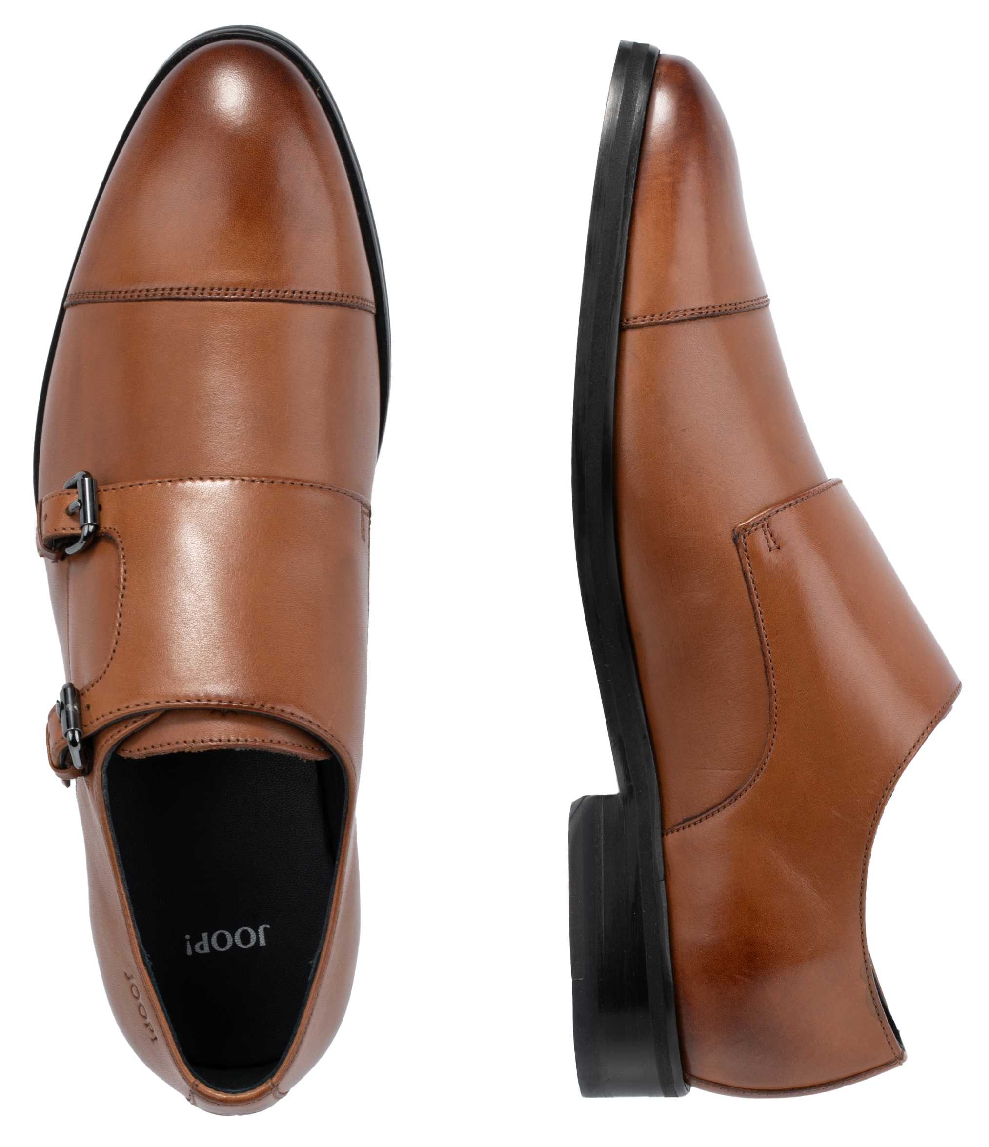 JOOP! Slipper »pero kleitos monk lace up mc2«, Business Schuh, Anzugschuh, Monk mit Lederinnensohle